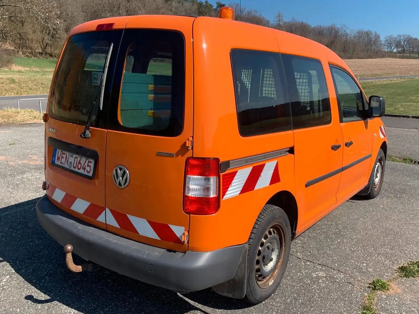 Volkswagen Caddy Kasten EcoFuel*AHK*SR+WR*DACHKLAPPE* Orange - 2