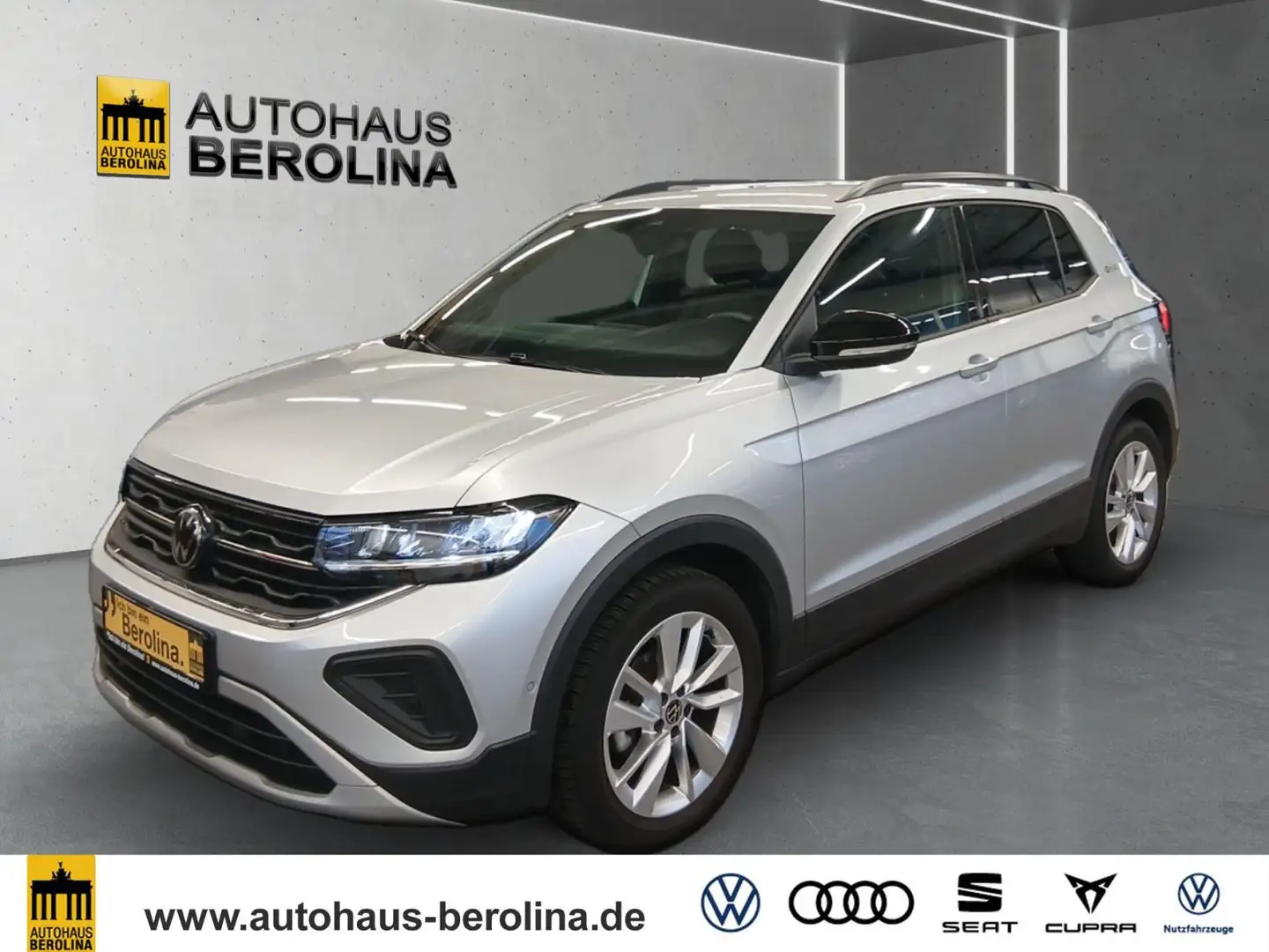 Volkswagen T-Cross 1.0 TSI Goal DSG *AHK*ACC*NAV*LED*SHZ* Argent - 2