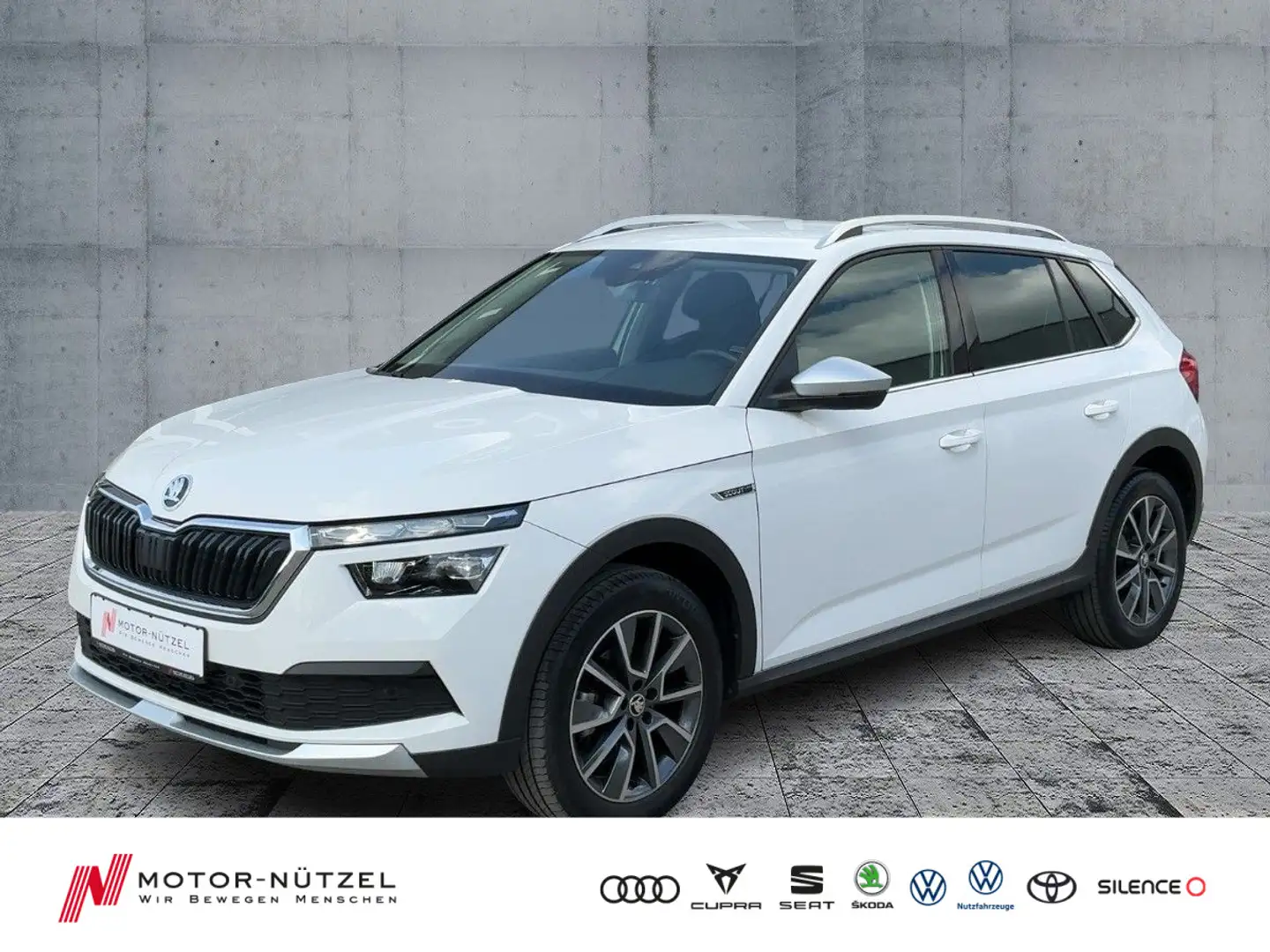 Skoda Kamiq 1.0 TSI SCOUTLINE LED+SHZ+2xPDC+RFK+KESSY Blanc - 1