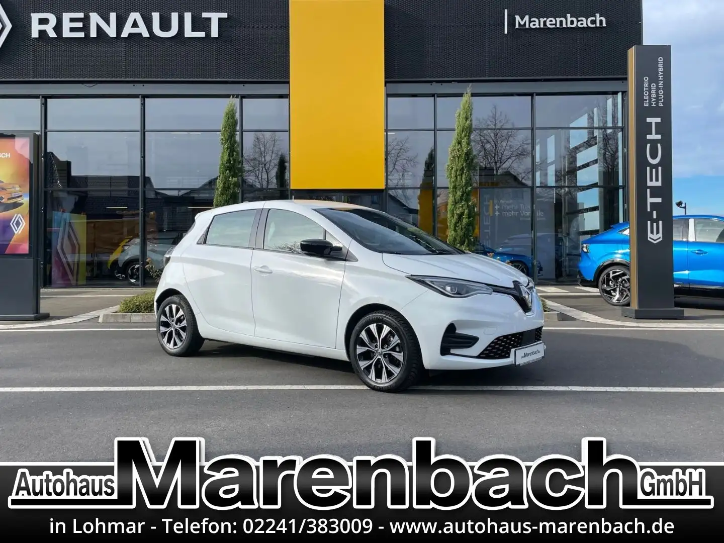 Renault ZOE Evolution EV50 110hp + PDC + Navi + Allwette Weiß - 1