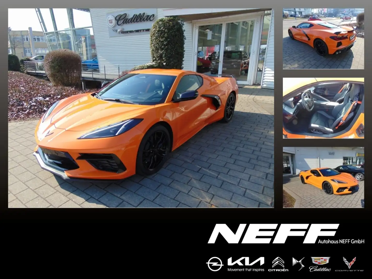 Corvette C8 6,2 V8 3LT Europamodell Lift Magnetic Ride Arancione - 1
