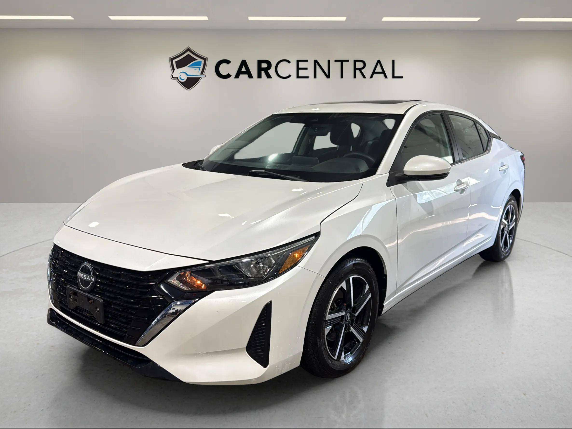 White 2024 Nissan Sentra Sedan Front-Wheel Drive Automatic
