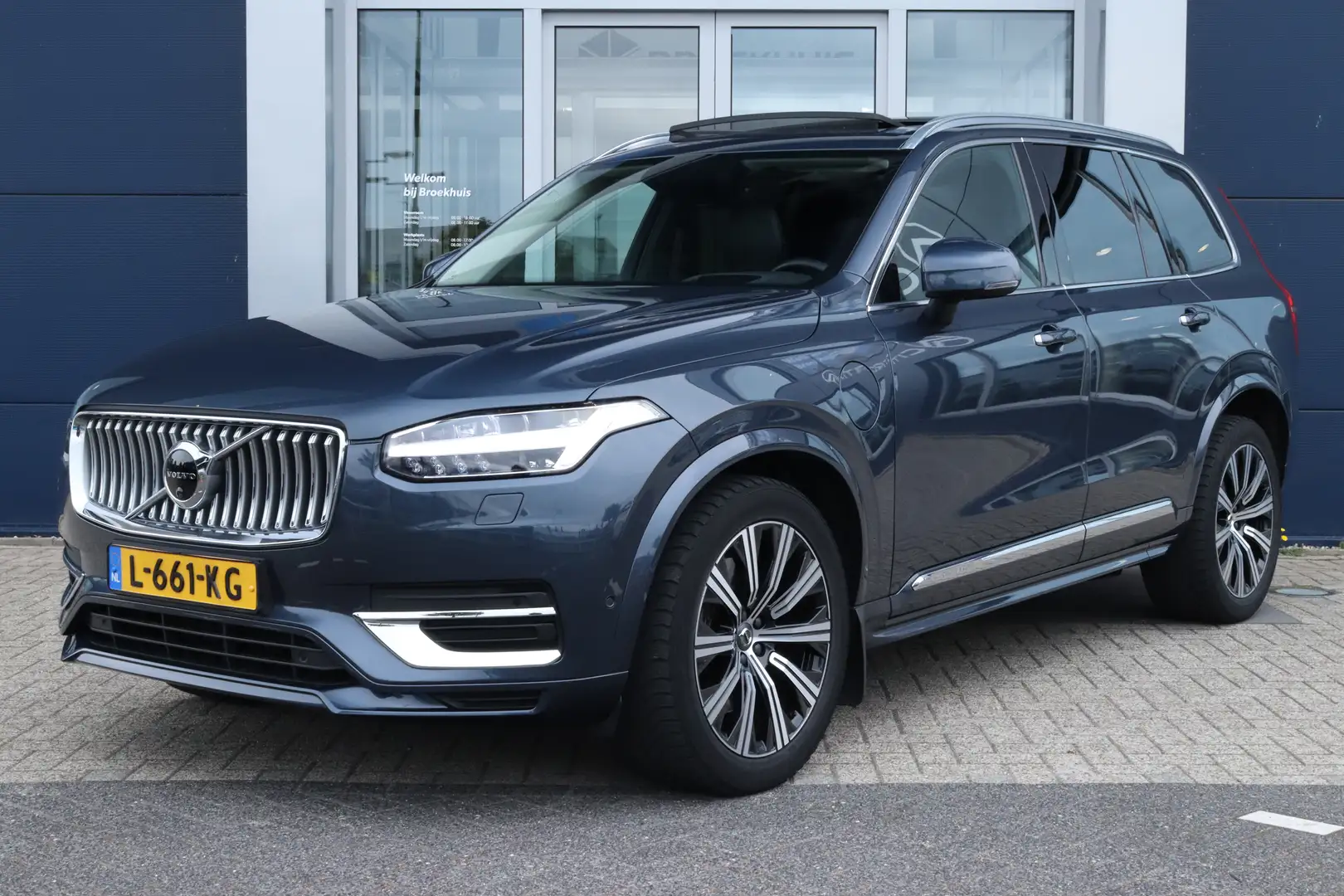 Volvo XC90 2.0 T8 Recharge AWD Inscription | Adaptieve Cruise Blauw - 1