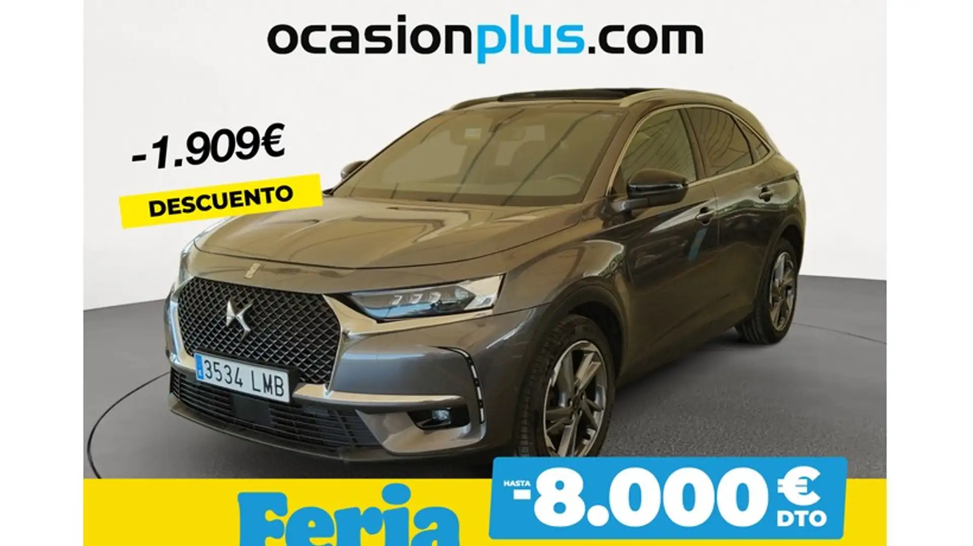 DS Automobiles DS 7 Crossback 2.0BlueHDi So Chic Aut. Gris - 1