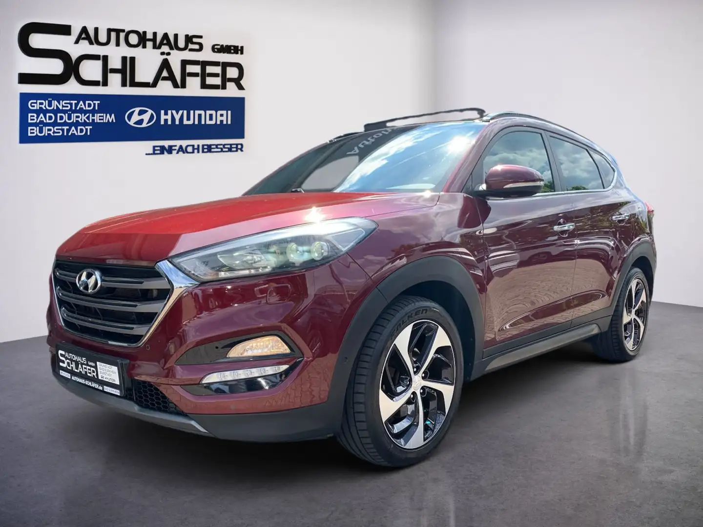 Hyundai TUCSON TUCSON 2.0 CRDi Automatik DPF Premium 4WD Leder Rouge - 1