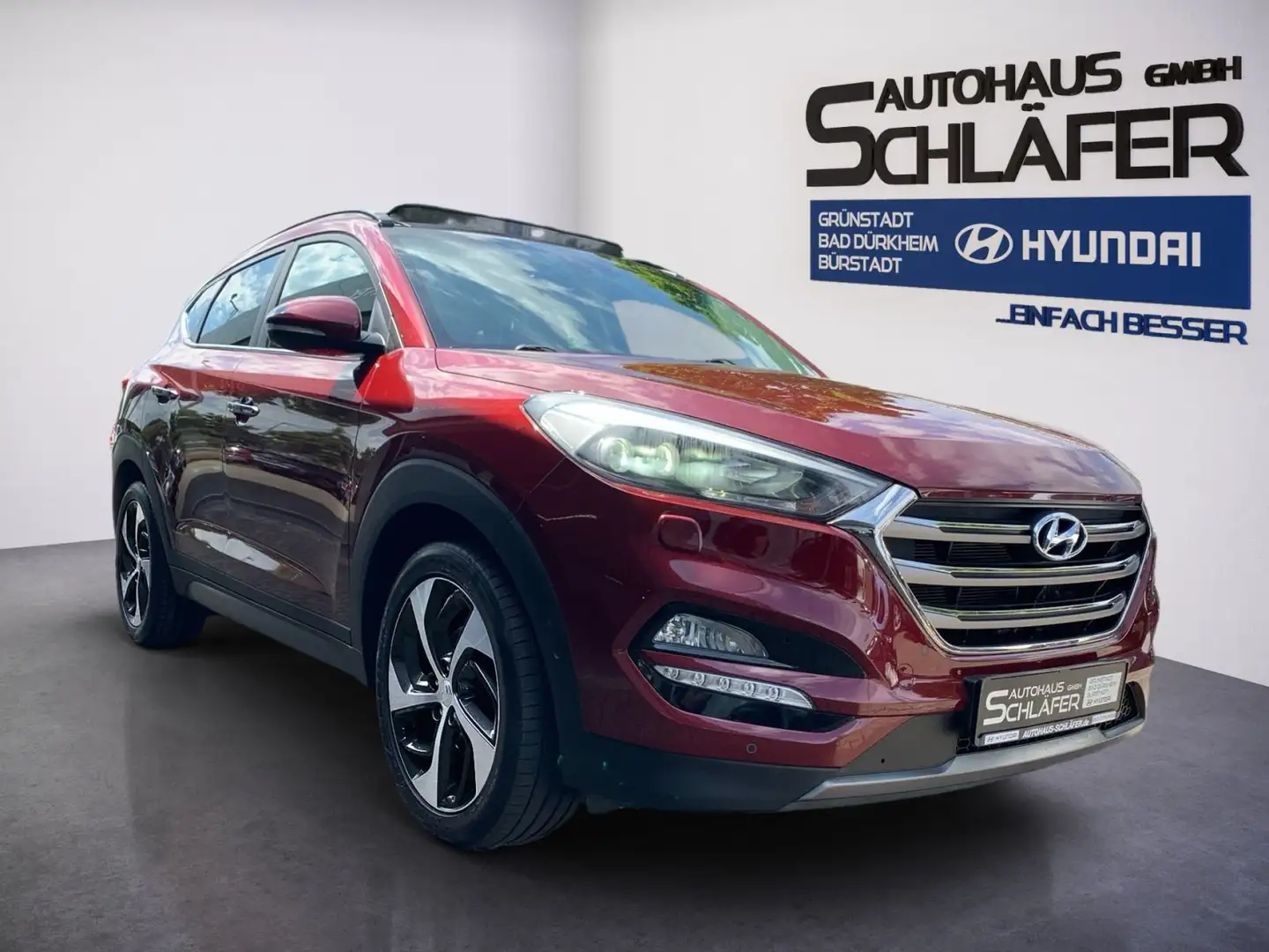 Hyundai TUCSON TUCSON 2.0 CRDi Automatik DPF Premium 4WD Leder Rouge - 2