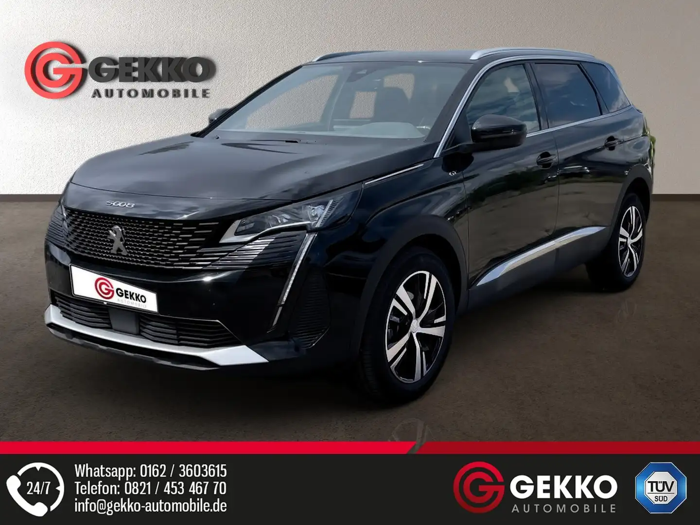 Peugeot 5008 GT 7-Sitzer +LED+KAMERA+SZH+NAVI+APP+ACC+PDC Noir - 2
