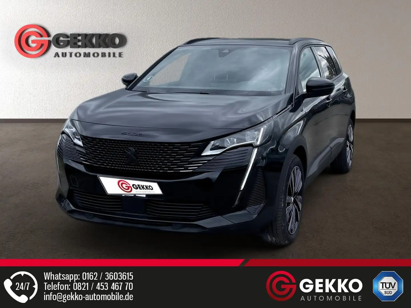 Peugeot 5008 GT 7-Sitzer +LED+KAMERA+SZH+NAVI+APP+ACC+PDC Negro - 1