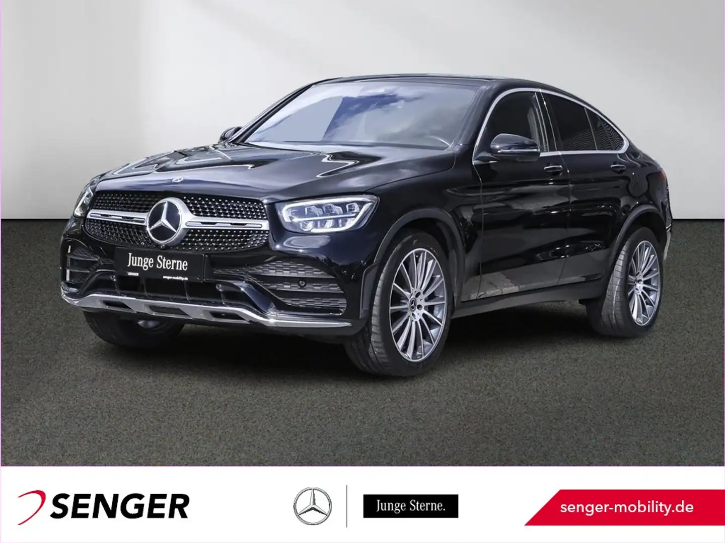 Mercedes-Benz GLC 220 d 4M Coupé AMG Line Schiebedach 20Zoll Zwart - 1