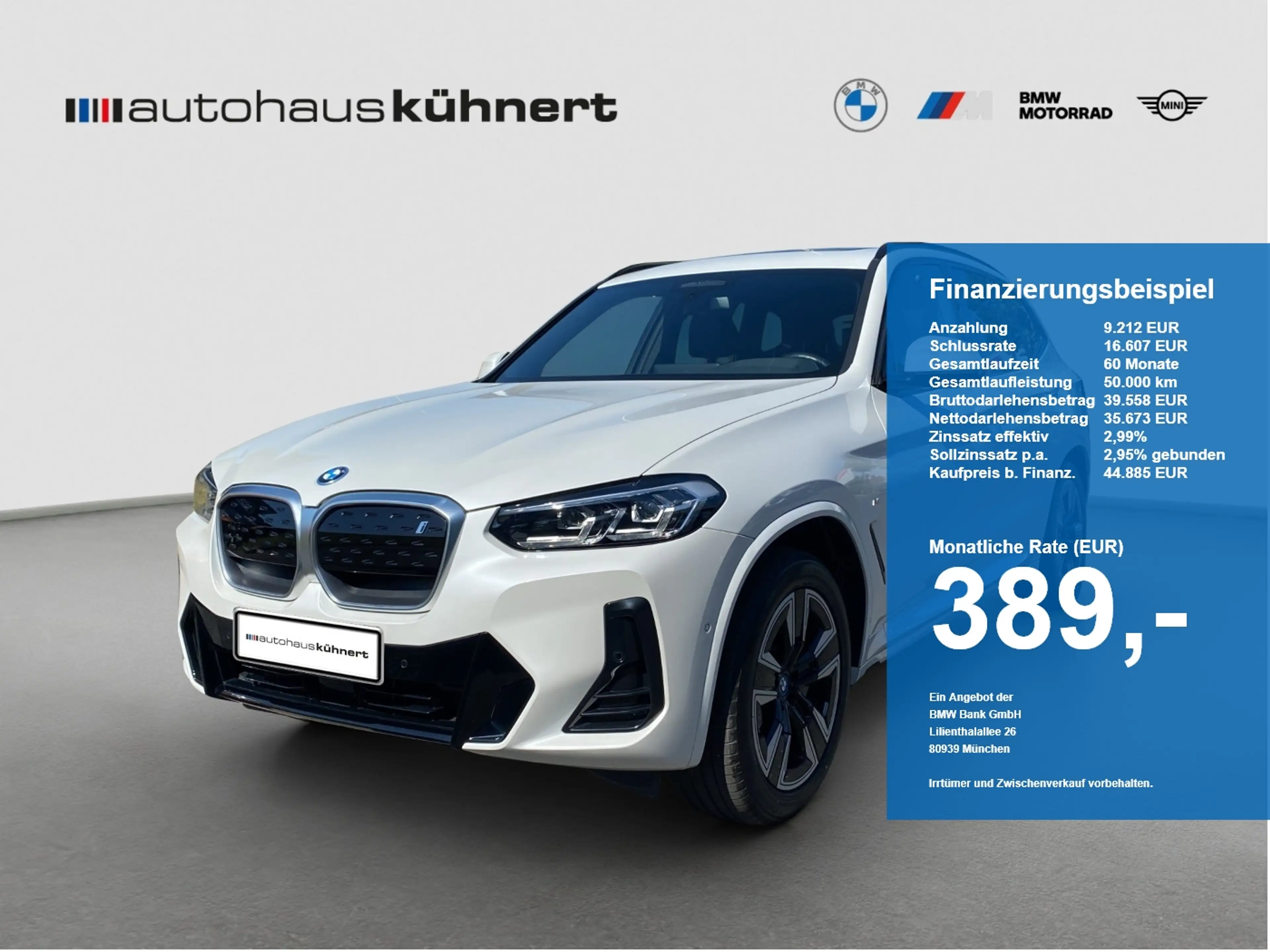 BMW iX3 ///M-Sport DrvAssProf PanoSD AHK RFK DAB