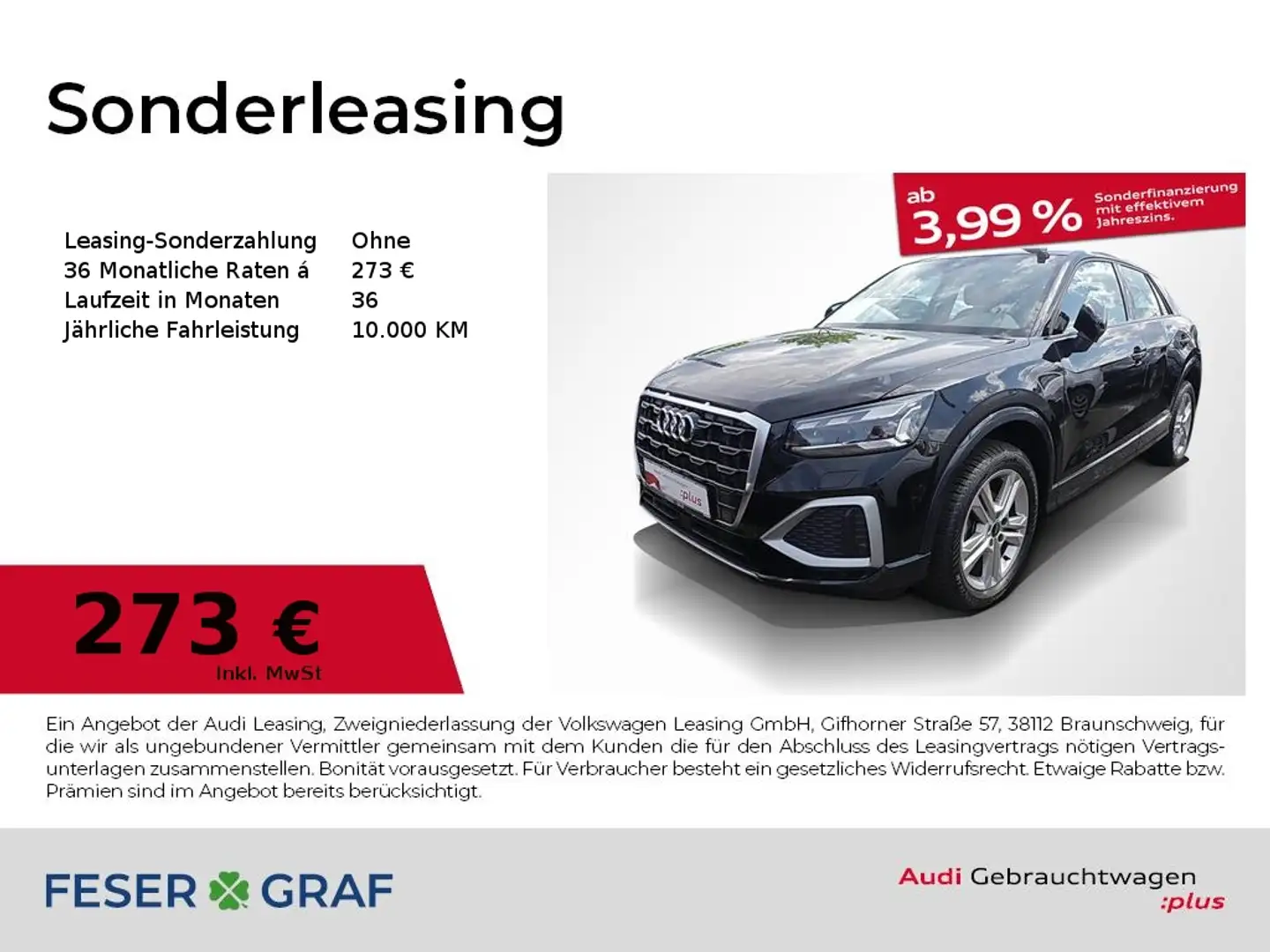 Audi Q2 Advanced 35 TFSI S tronic Matrix Navi SHZ AHK Schwarz - 1