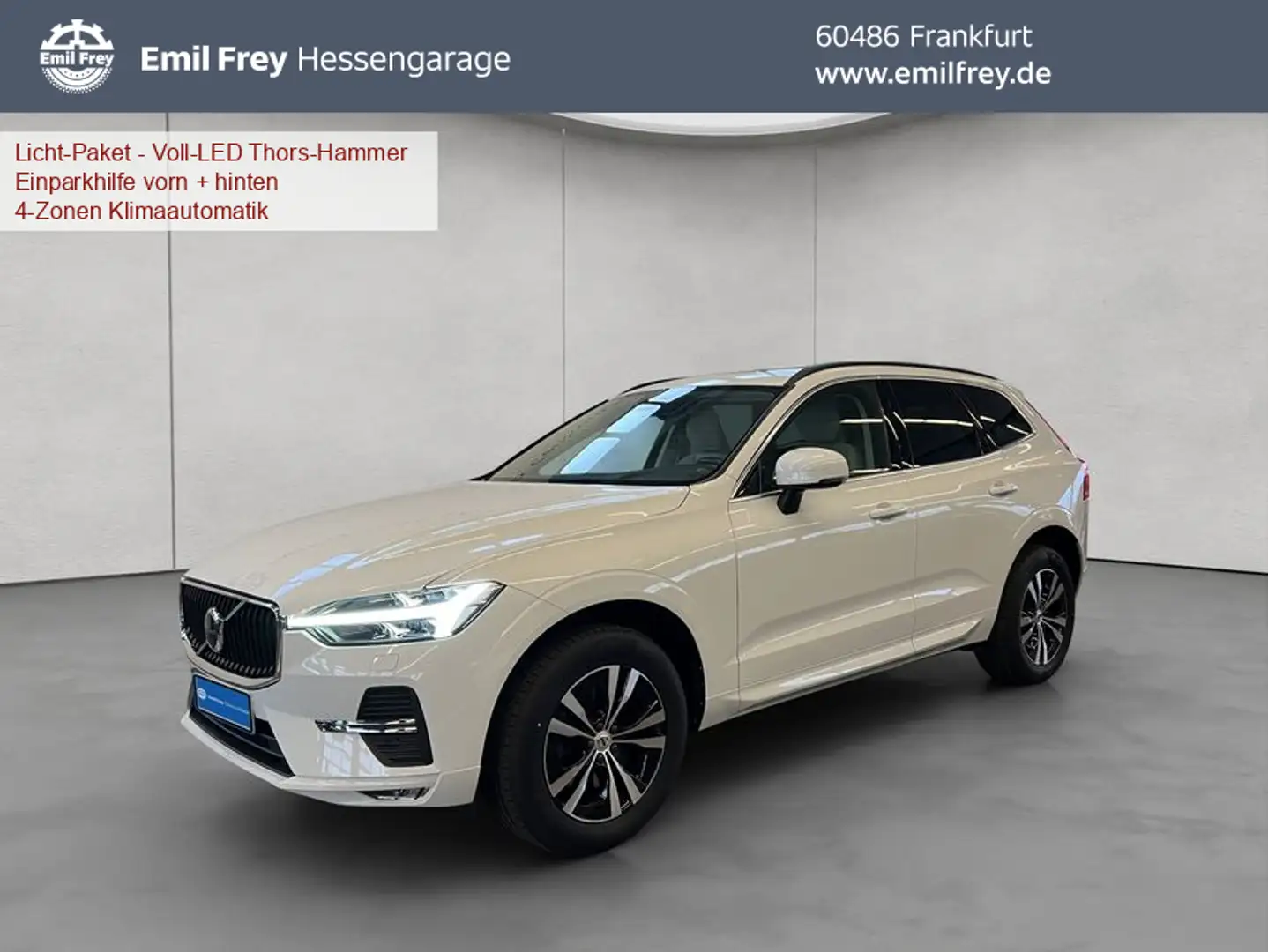 Volvo XC60 XC60 B4 Momentum-Pro Aut Glasd Leder Kamera 18'' Weiß - 1