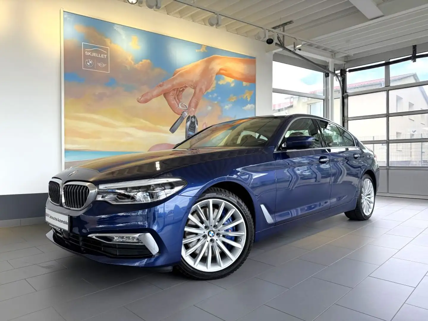 BMW 540 d xDr.Luxury Line ACC+HUD+KAM+LEDer+KOM+SPUR Blau - 1