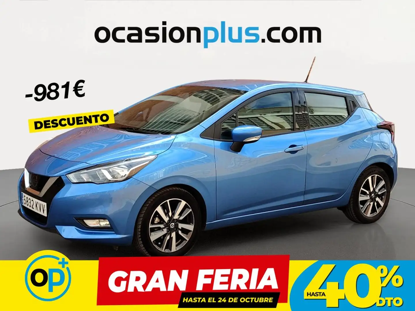 Nissan Micra IG-T Acenta 100 Azul - 1