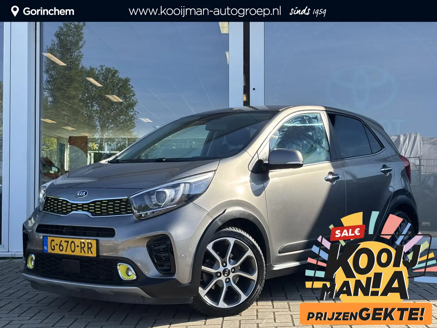 Kia Picanto 1.0 T-GDI X-Line 100PK | Keyless entry en start | Gris - 1