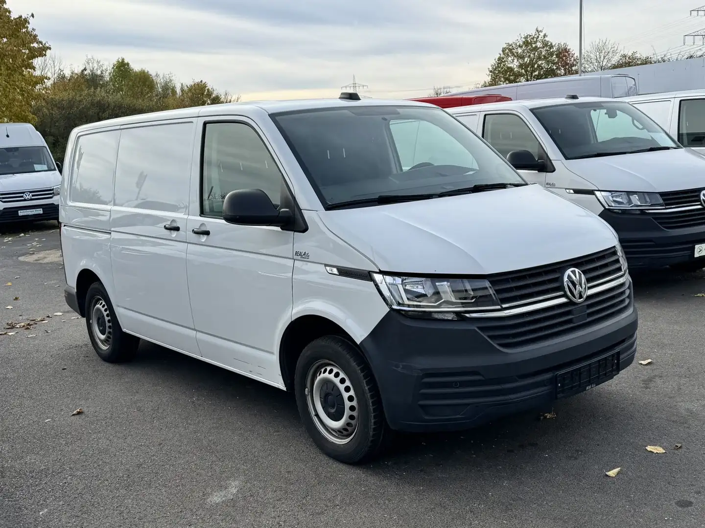 Volkswagen T6 Transporter 6.1 Kasten TDI AHK*Temp*PDC v + h Blanc - 2