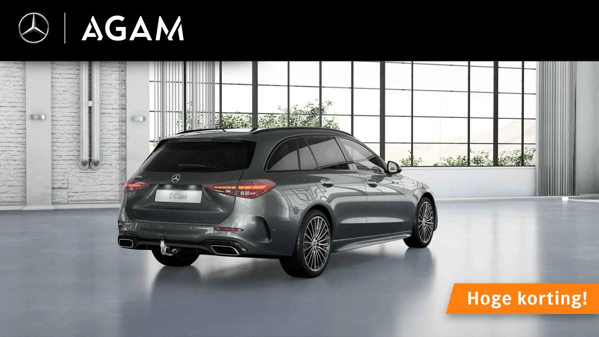 Mercedes-Benz C 180 Estate AMG Line Gris - 2
