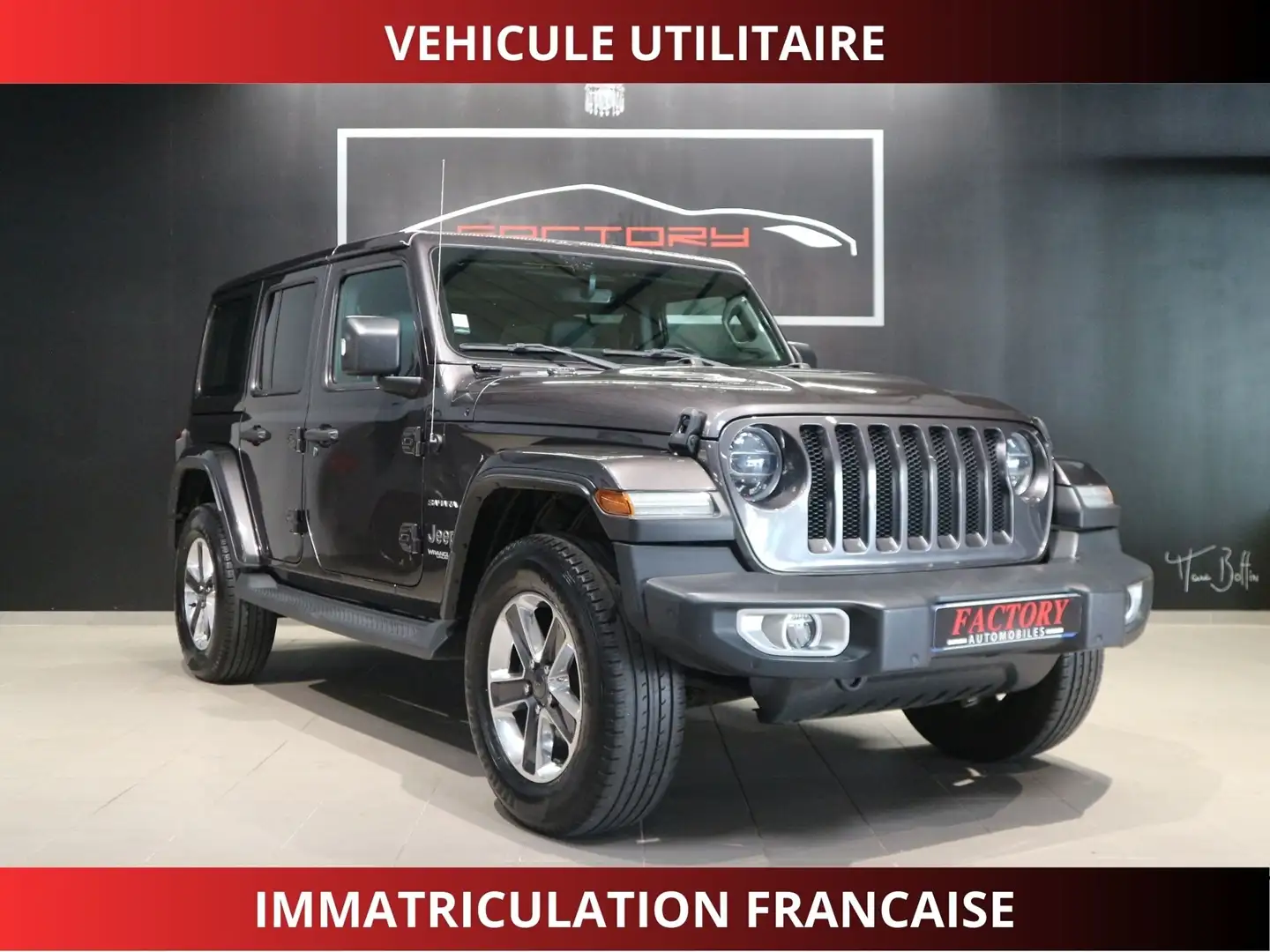 Jeep Wrangler 2.2 MULTIJET 200CH SAHARA COMMAND-TRAC BVA8 Gris - 1
