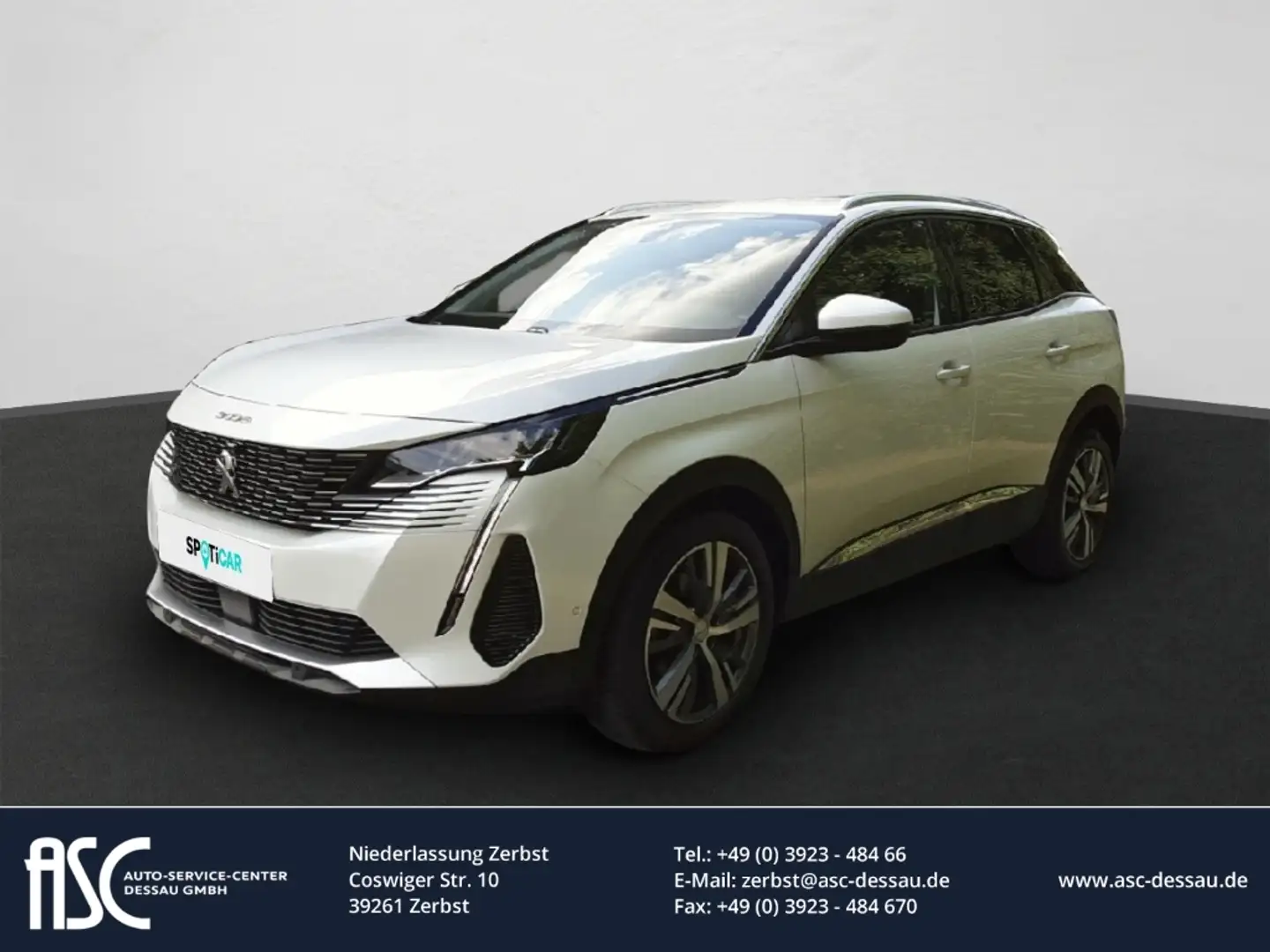 Peugeot 3008 All.P. EAT8 PT130Navi/el.Heckkl./Kamera360°/Allw. Weiß - 1