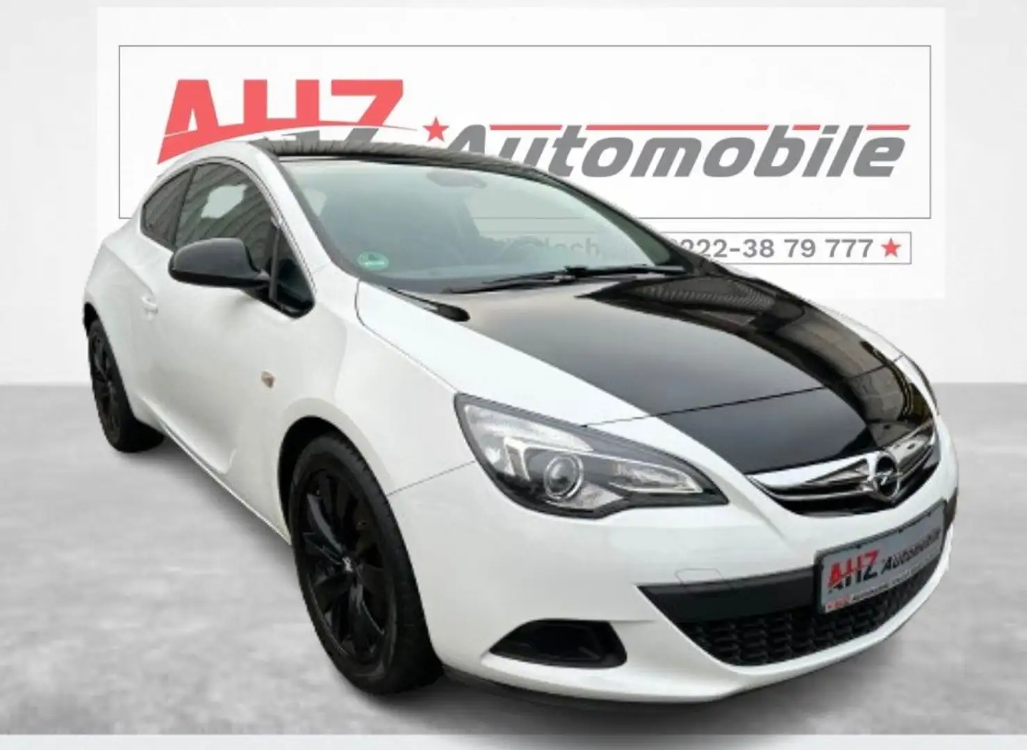 Opel Astra J GTC*Teil-Leder*18"Alu*1.HD*Scheckheft* Weiß - 1