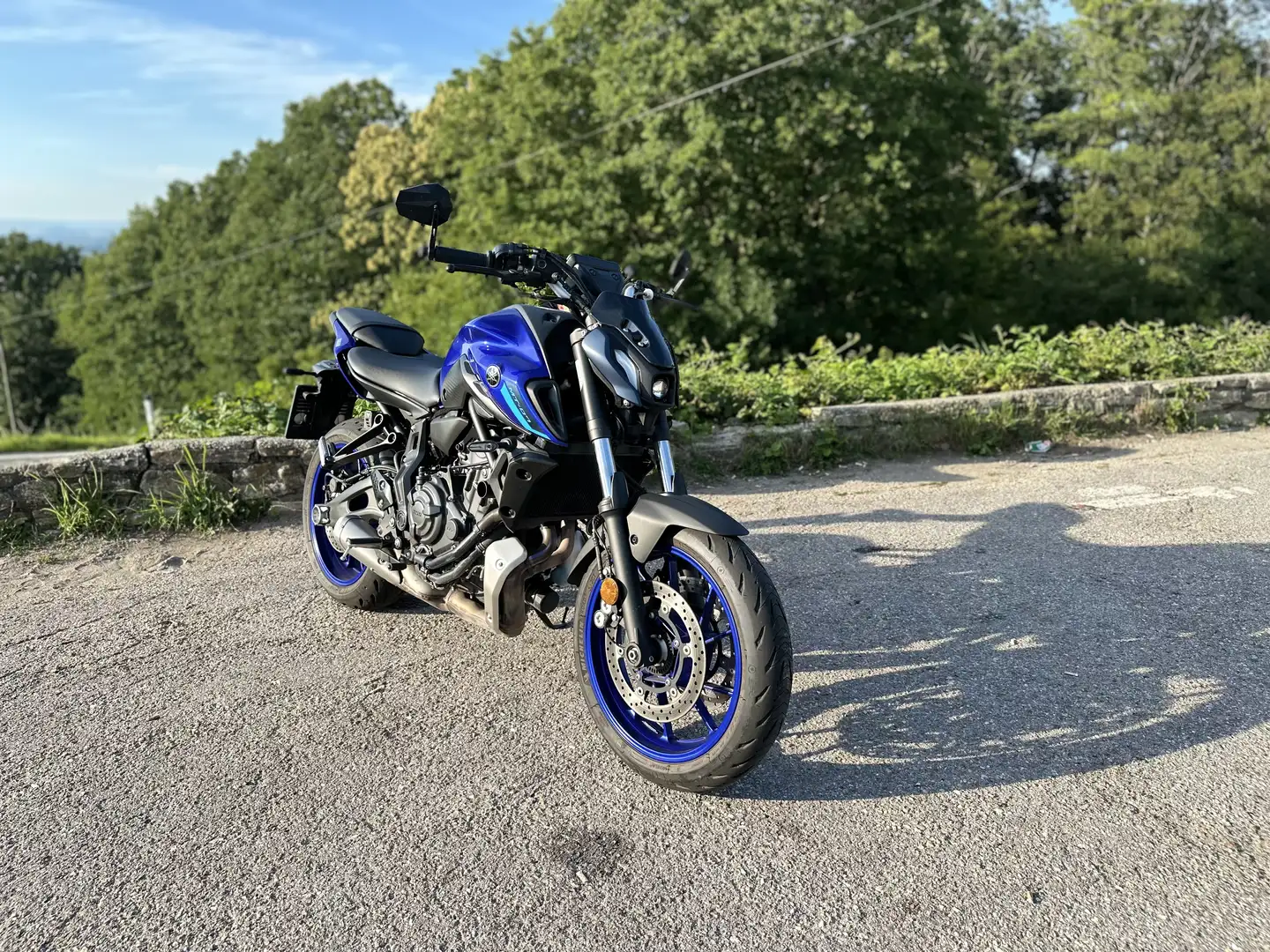 Yamaha MT-07 5 Zoll TFT Dispplay, Griff Heizung, Laufblinker, Blau - 1