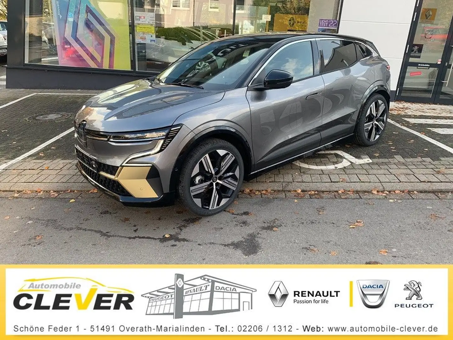Renault Megane E-Tech Iconic EV60 220hp Google Klima Kam Grau - 1