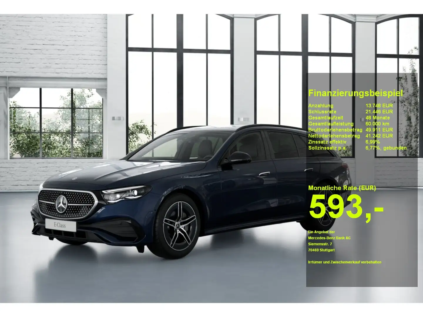 Mercedes-Benz E 300 e T  AMG HUD AHK Distr. DigitalLi. Night Blau - 1