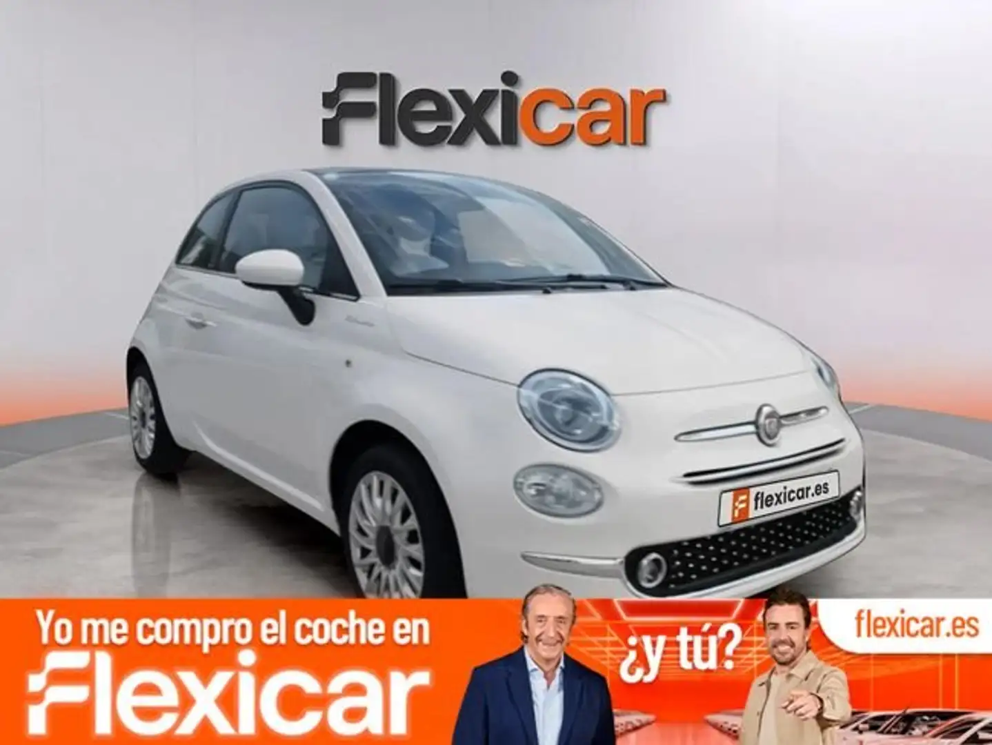 Fiat 500 Lounge Hy Fly Blanco - 1