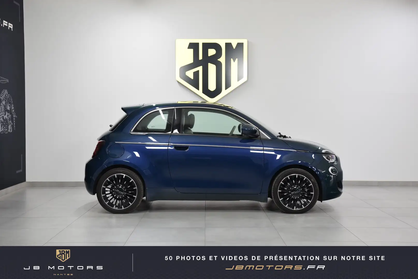 Fiat 500e 500 e 118 ch La Prima SOH 100% / Caméra / CarPlay / Main libre ... Bleu - 2