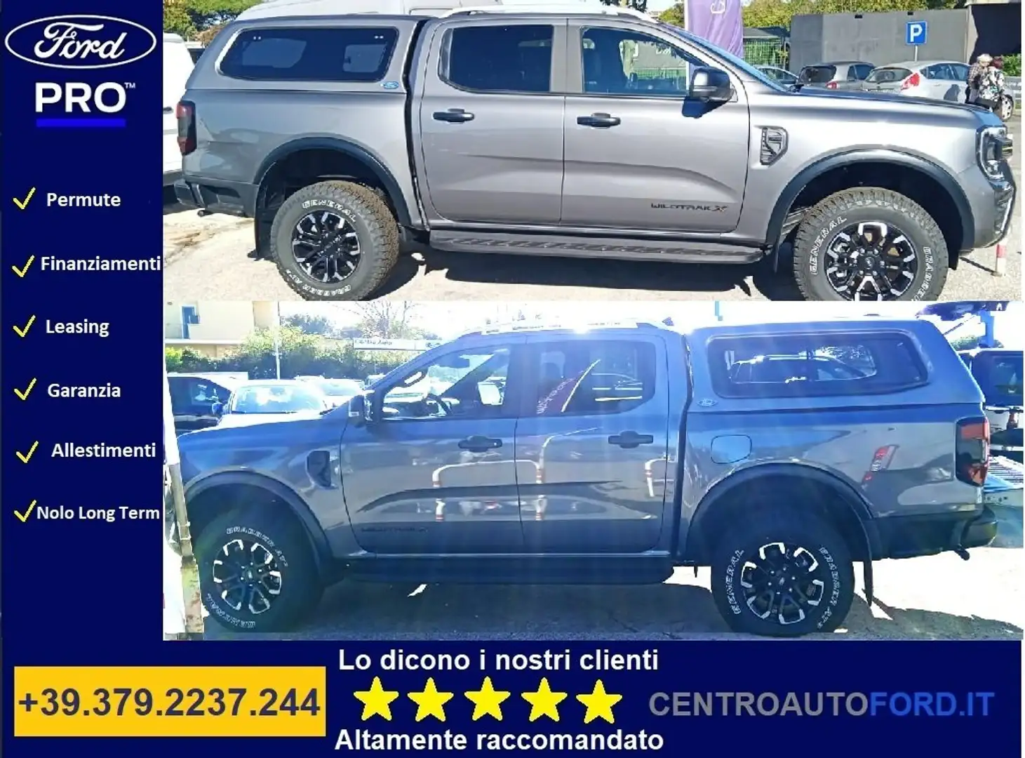 Ford Ranger Wildtrak X hard top pronta consegna Zilver - 1