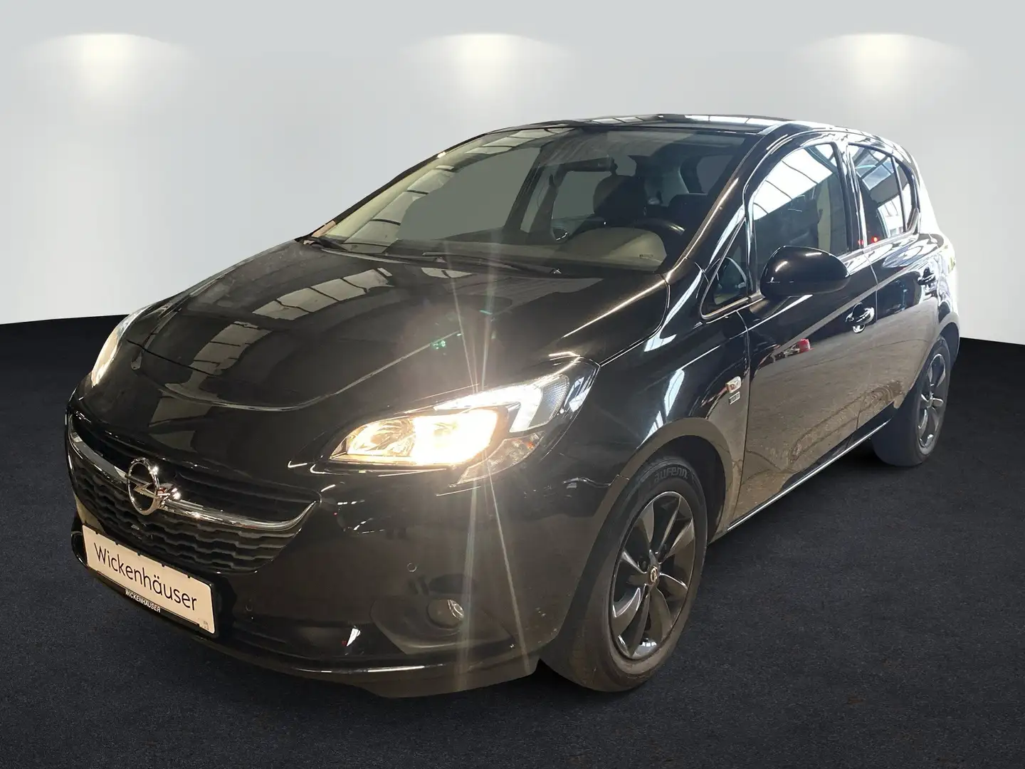 Opel Corsa 1.4 120 Jahre 5trg LM WPaket Klima BT Temp Negro - 2