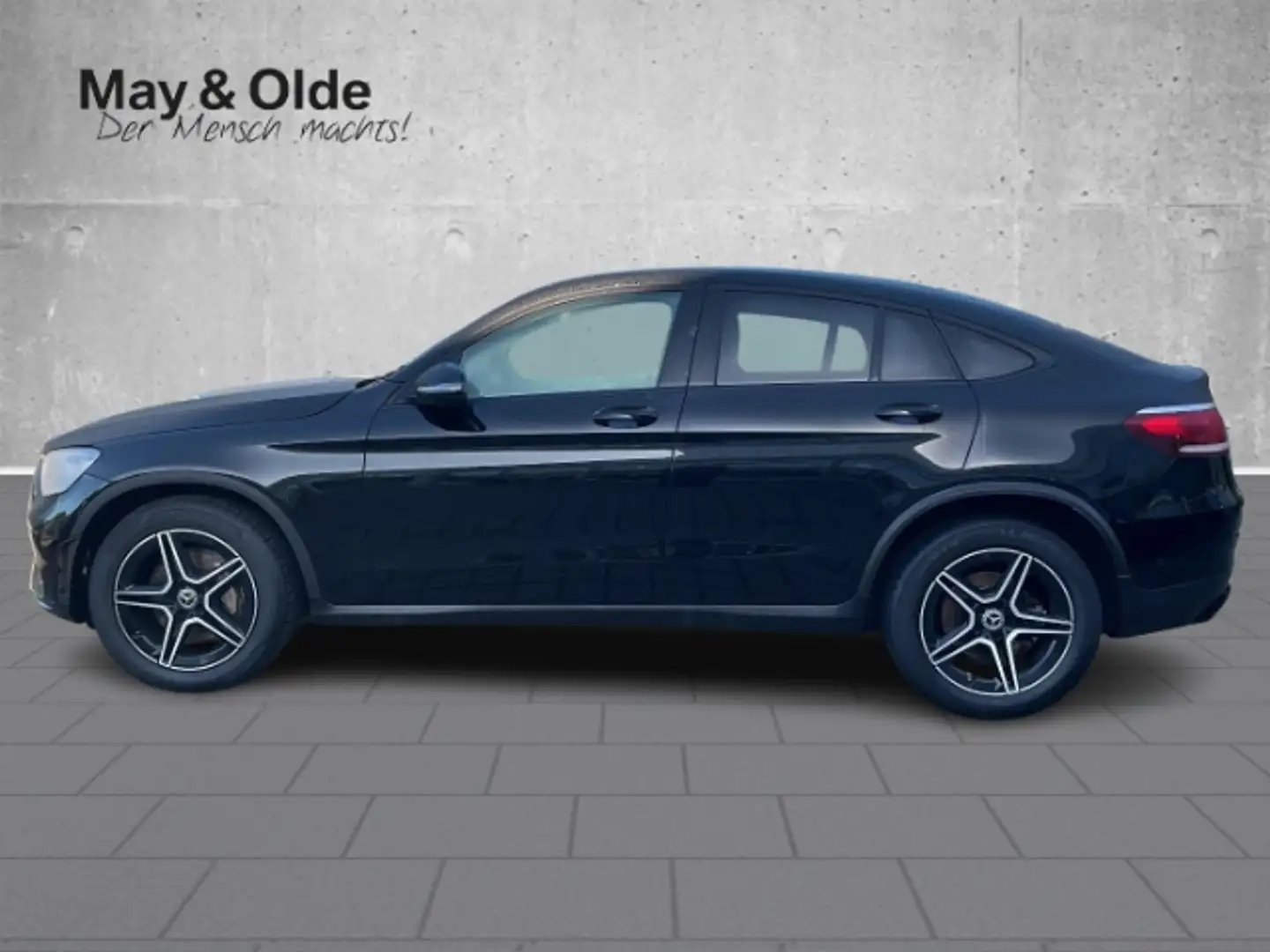 Mercedes-Benz GLC 300 d Coupe 4Matic Aut AMG Line Leder AHK LED Navi Schwarz - 2