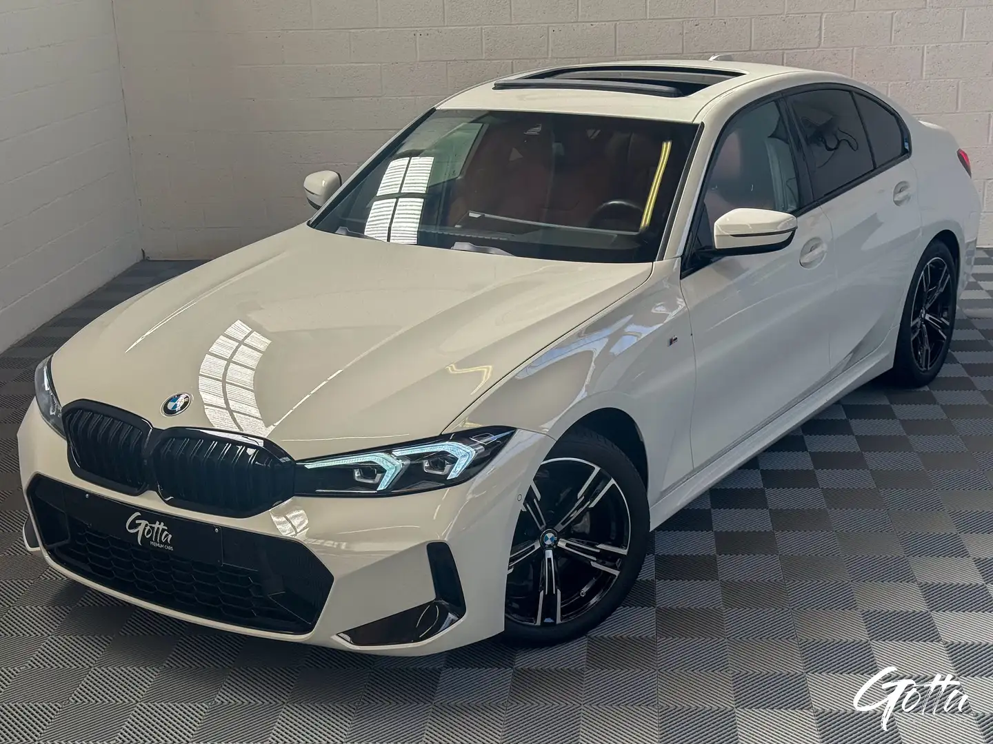 BMW 320 Berline 184CH*Pack M Sport Pro/Caméra 360/CUIR Weiß - 1
