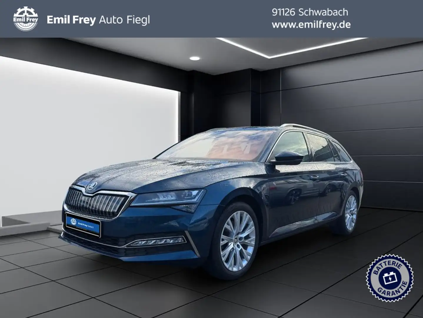 Skoda Superb Combi 1.4 TSI iV DSG Style Bleu - 1