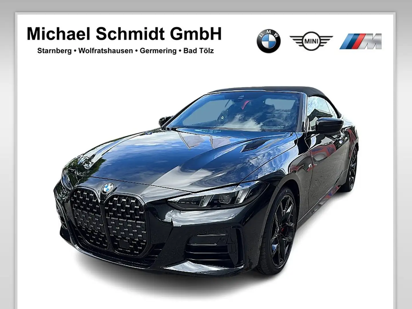 BMW 420 i Cabrio // sofort verfügbar ab 659,-€ im Monat Schwarz - 1