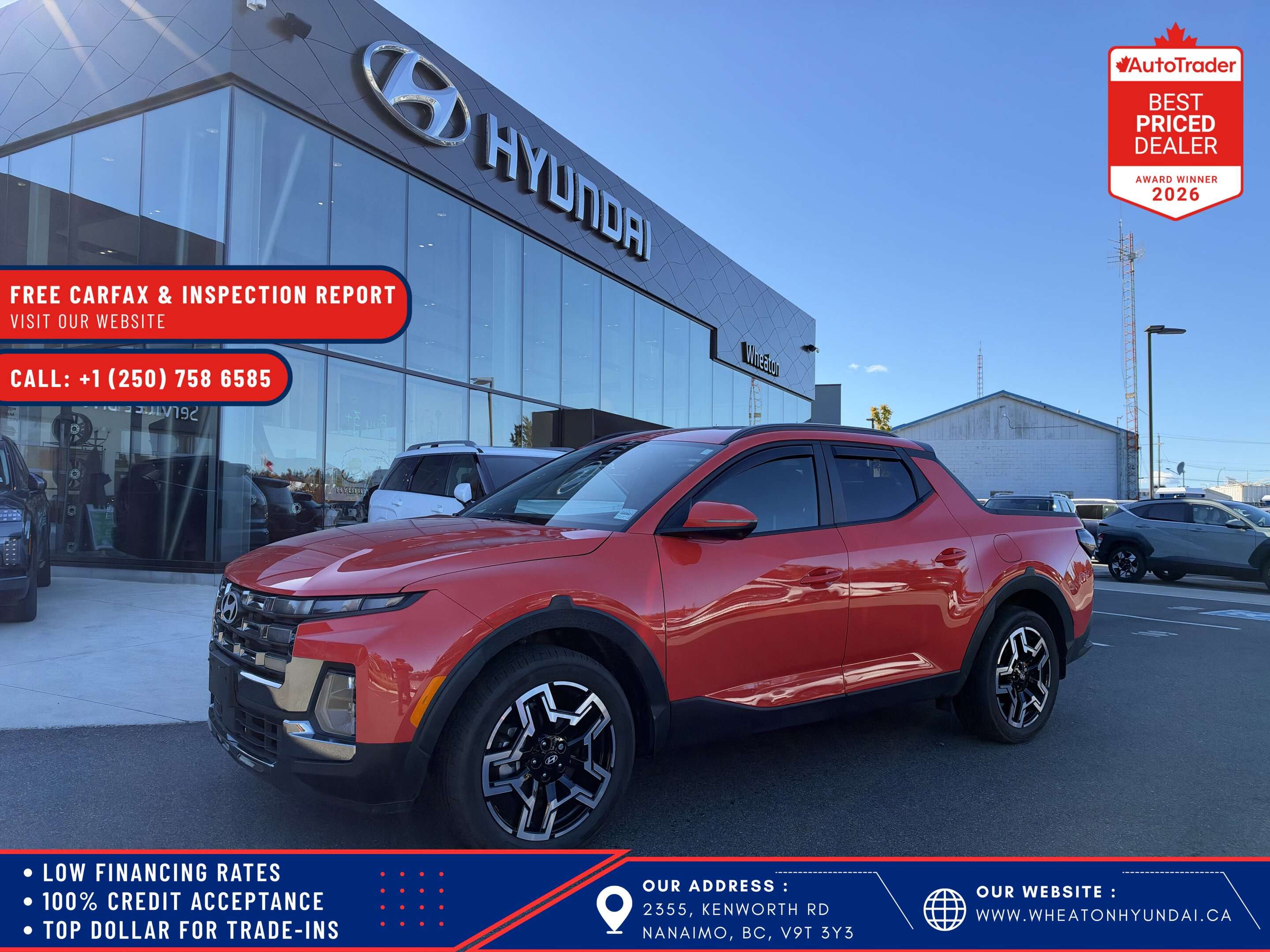 2025 Hyundai Santa Cruz Ultimate AWD, One owner local trade in, No acciden