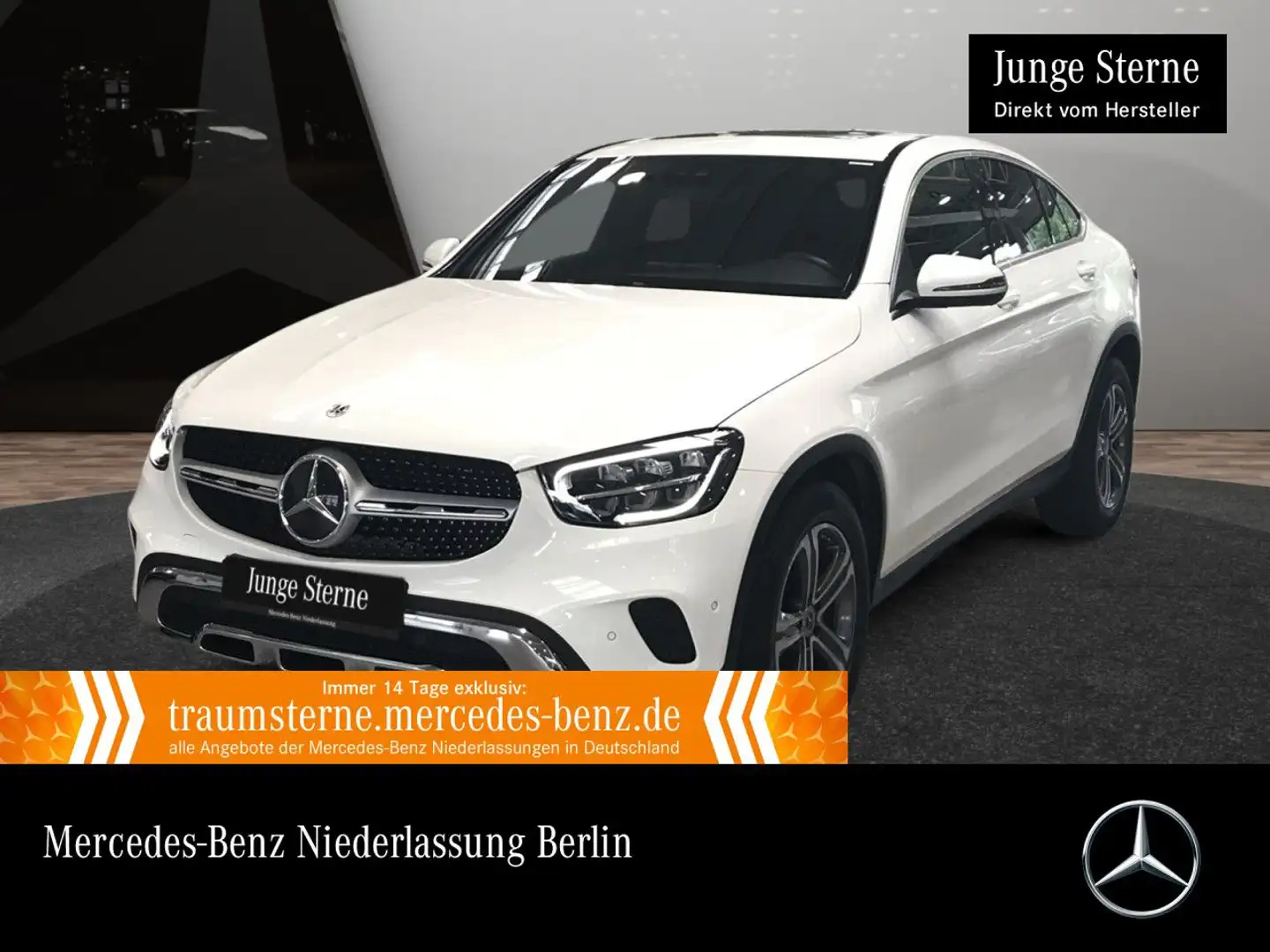 Mercedes-Benz GLC 200 Coupé 4M LED+KAMERA+SPUR+TOTW+KEYLESS+9G Blanc - 1