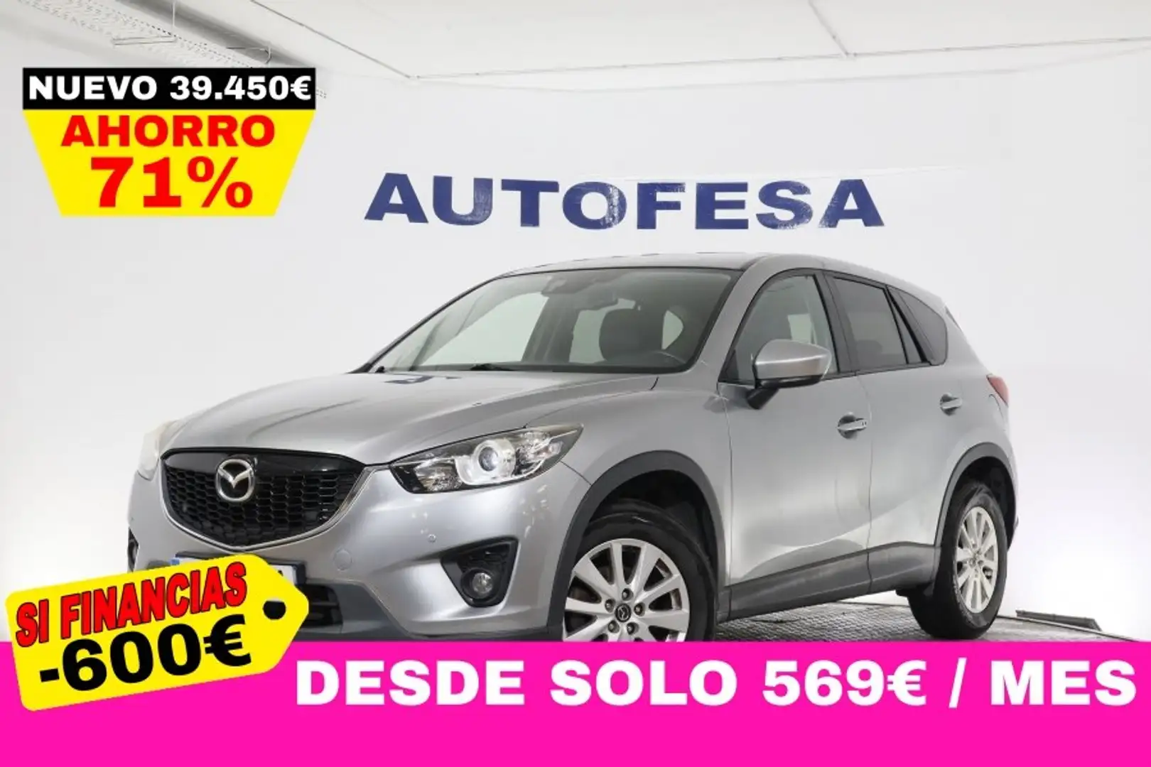 Mazda CX-5 2.2DE Luxury + Navegador 4WD Gris - 1