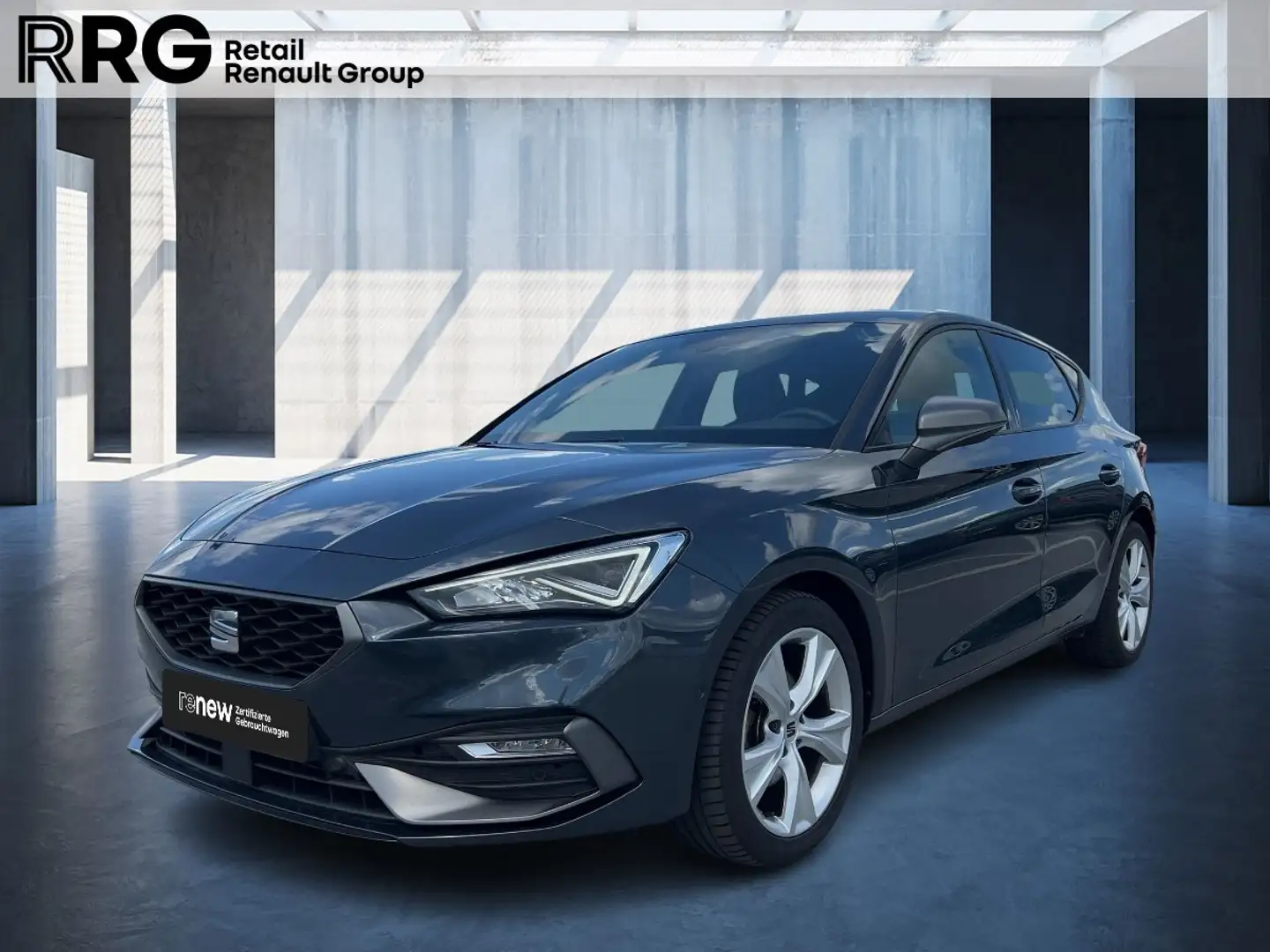 SEAT Leon 1.5 eTSI FR OPF Automatik Rückfahrkamera PDC KLIMA Grau - 1
