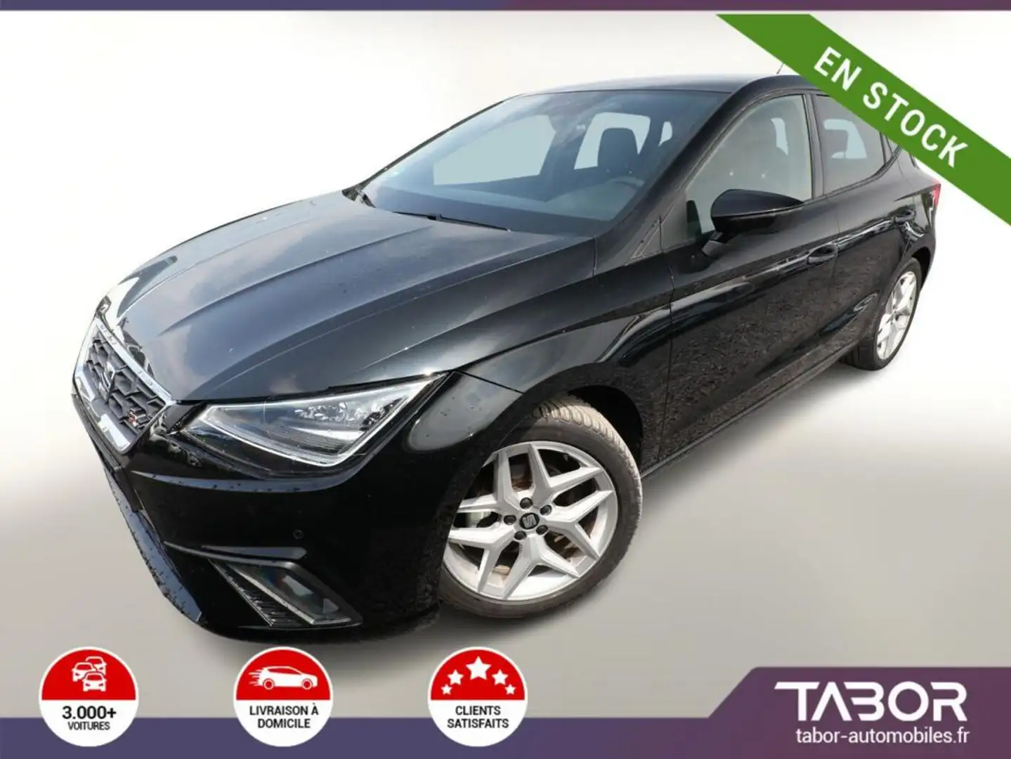 SEAT Ibiza 1.0 TSI 110 DSG FR LED Radars 17p Noir - 1