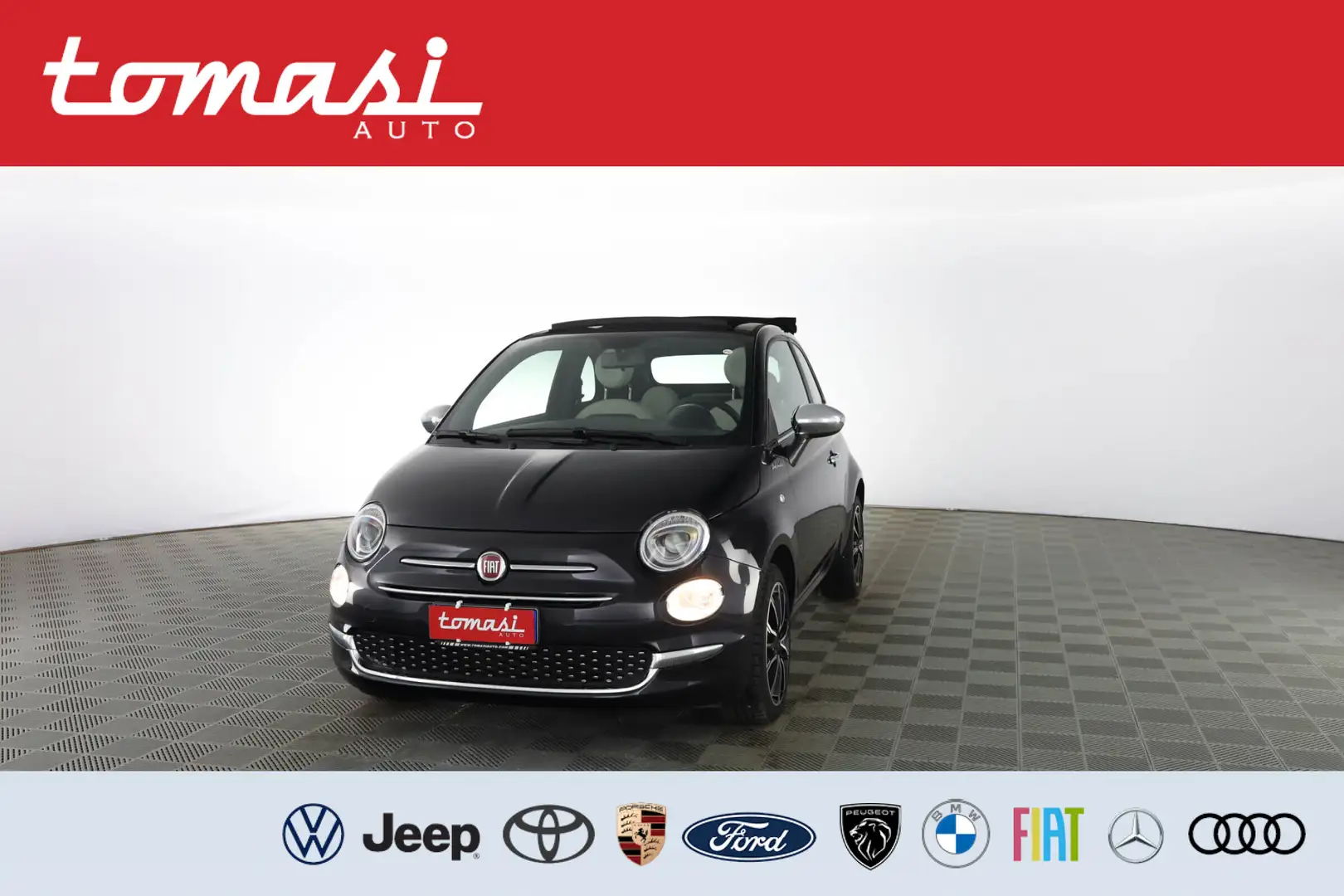 Fiat 500C 1.0 Hybrid Dolcevita Nero - 1