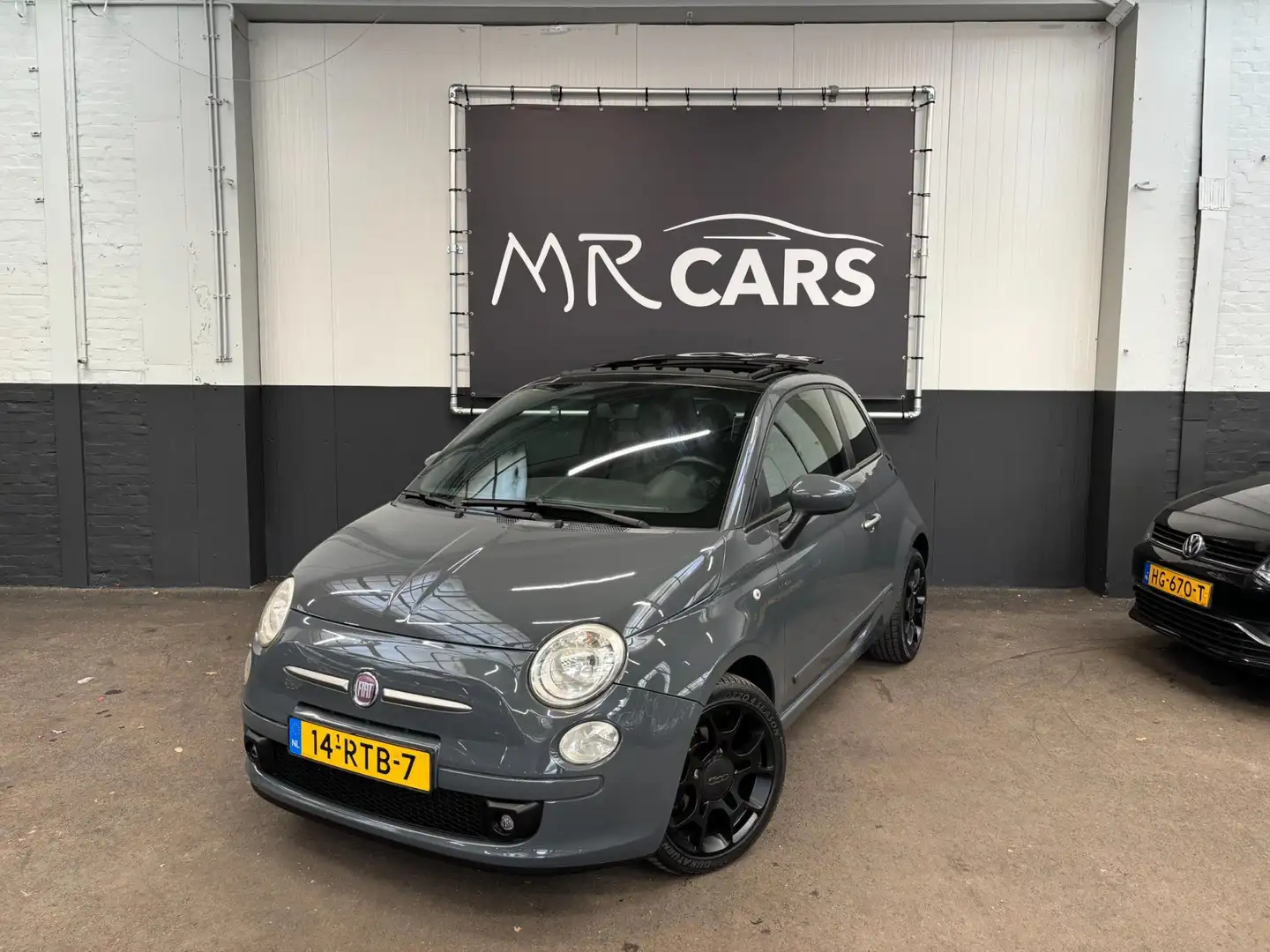 Fiat 500 0.9 TwinAir Plus Automaat/Panodak/Airco Grijs - 1