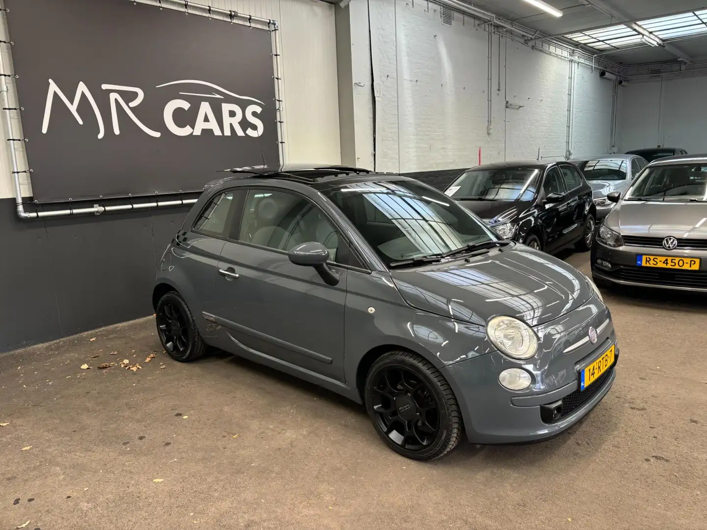 Fiat 500 0.9 TwinAir Plus Automaat/Panodak/Airco Grijs - 2