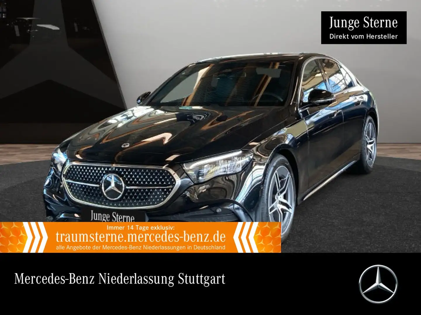 Mercedes-Benz E 200 AMG 360° Pano Burmester Distr. LED Totwinkel Noir - 1