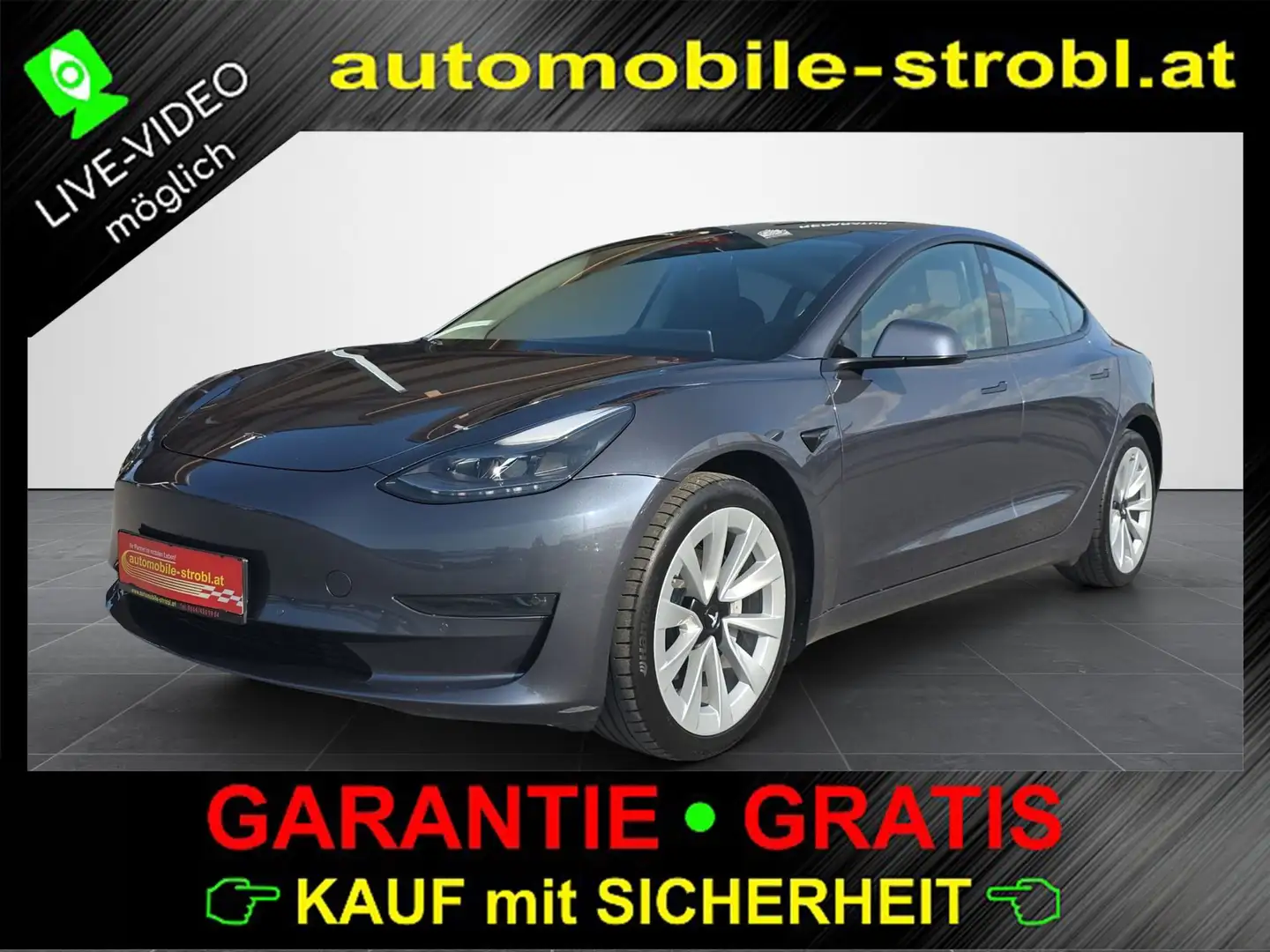 Tesla Model 3 Long R. AWD Auto.P netto:21.567€ GARANTIE Grau - 1