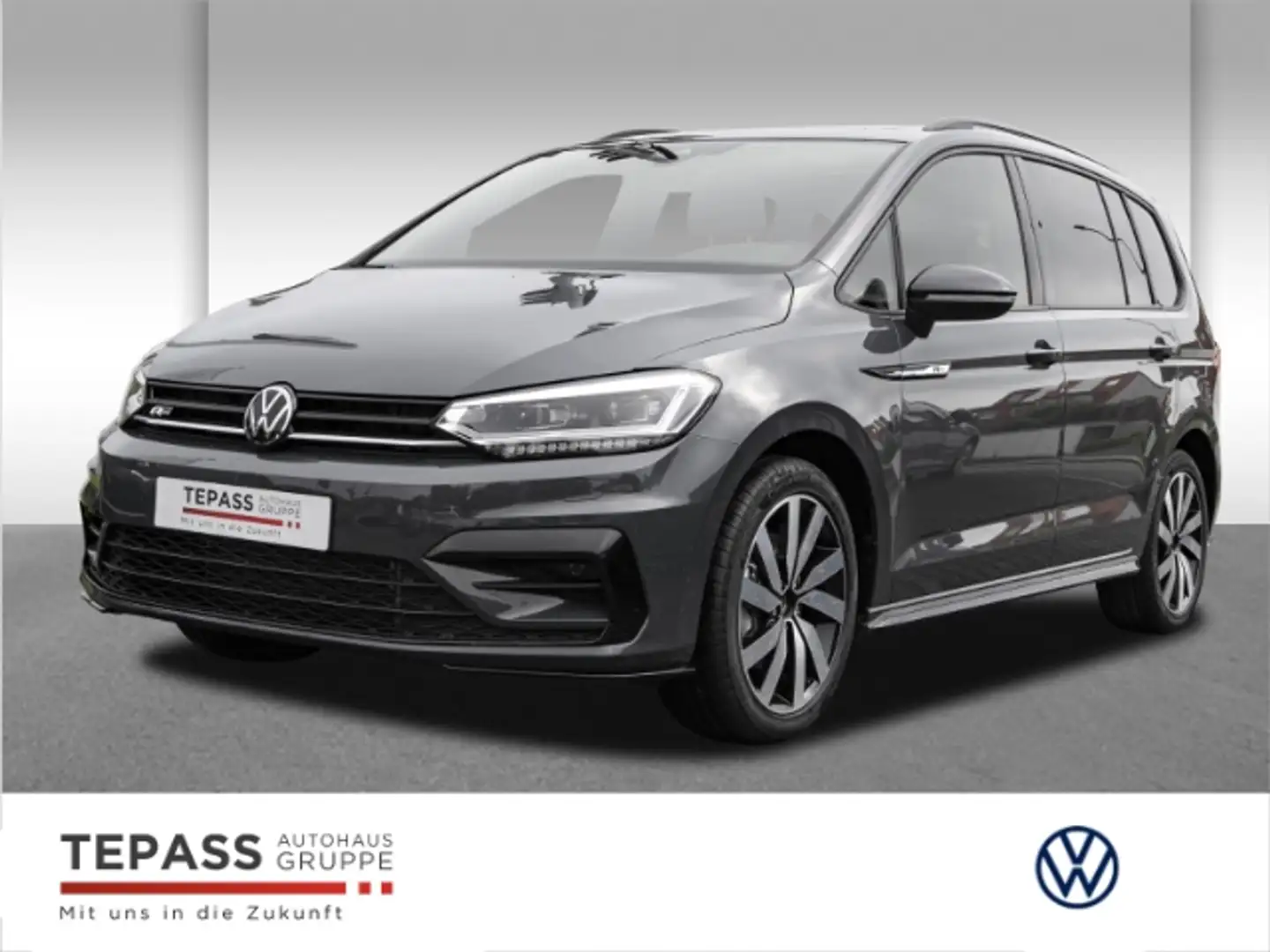 Volkswagen Touran 1.5 TSI R-LINE NAVI BLACK PANO AHK Gris - 1