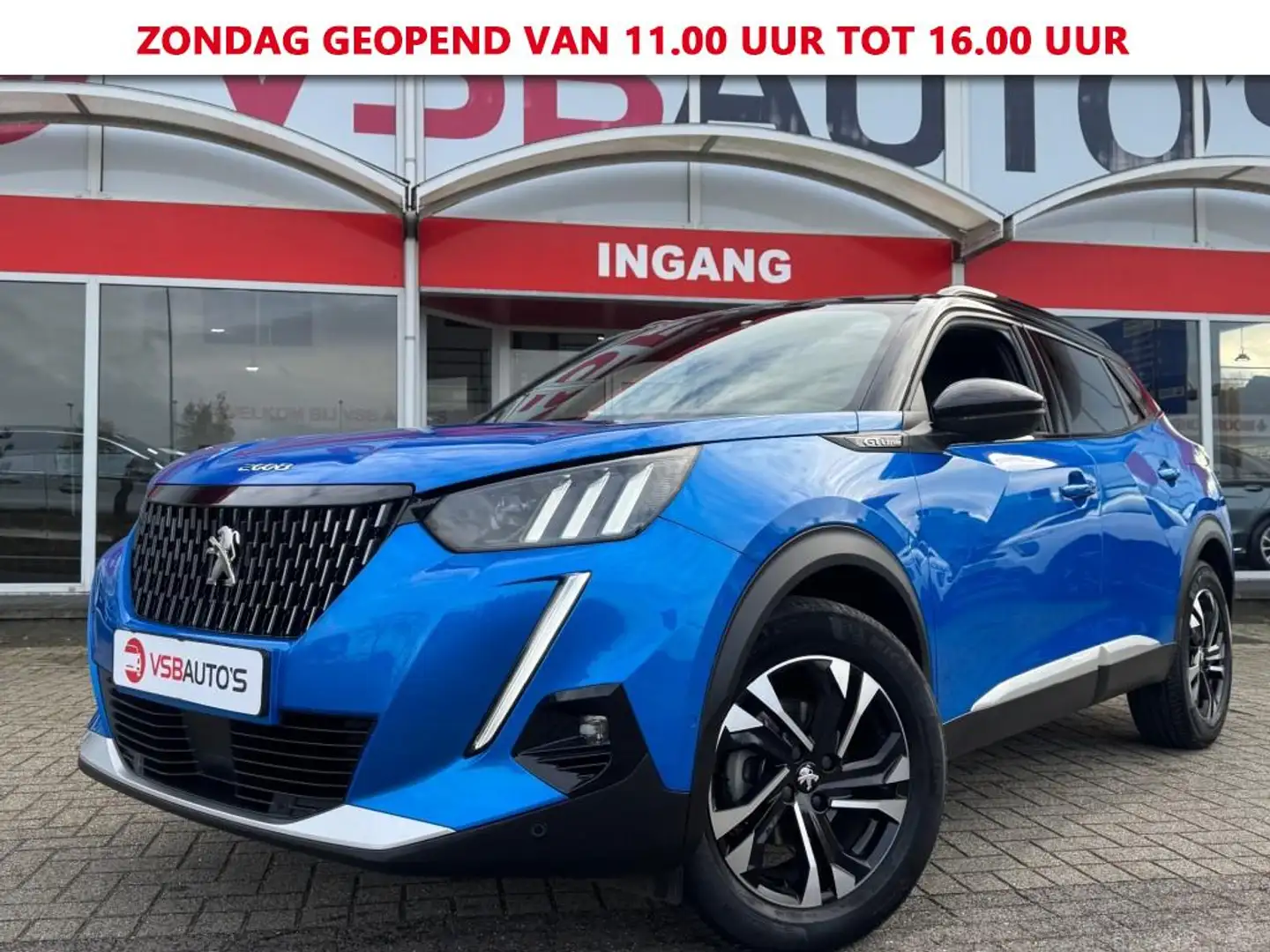 Peugeot 2008 1.2 PURETECH AUT GT LINE. 130PK TREKHAAK NAVI CAME Blauw - 1