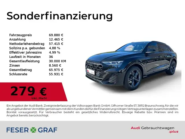 Audi Q8 50 TDI quattro S-line/Matrix/Pano/AHK/HUD/ACC/VC+