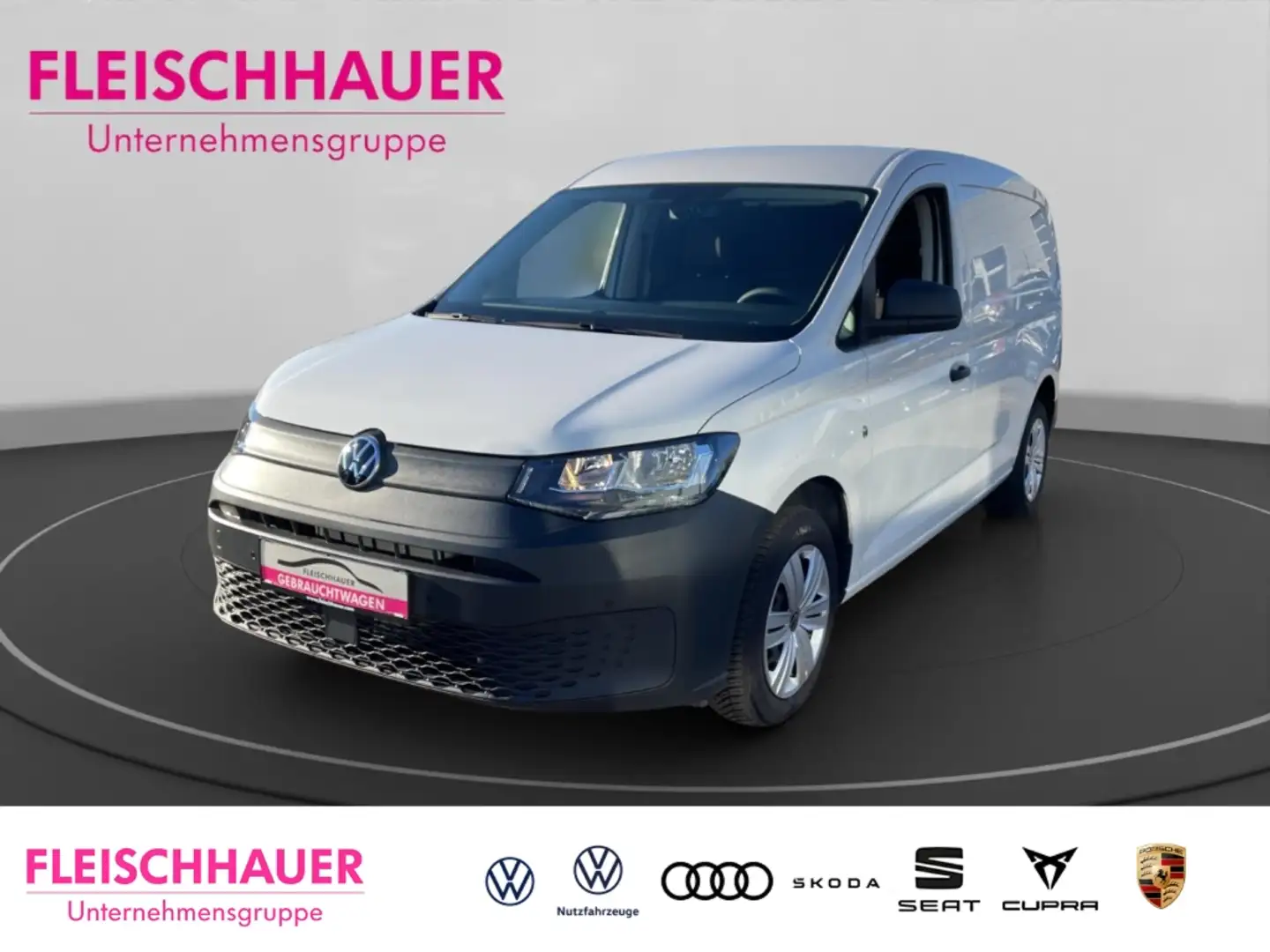 Volkswagen Caddy Cargo 2.0 TDI AppConnect Climatronic Navi Pa Weiß - 1