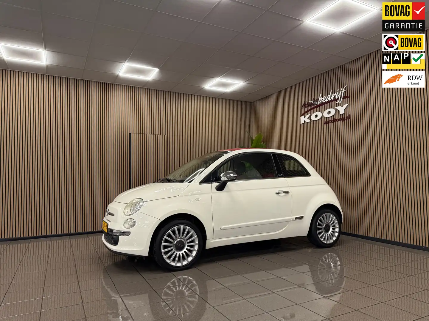 Fiat 500C 1.2 Lounge * Automaat / Leder / Airco / LM Velgen Blanc - 1